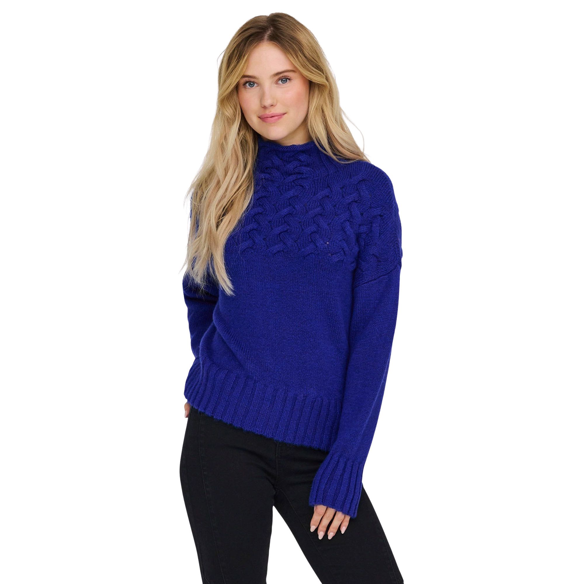 Only Jada High Neck Knitted Sweater Dames