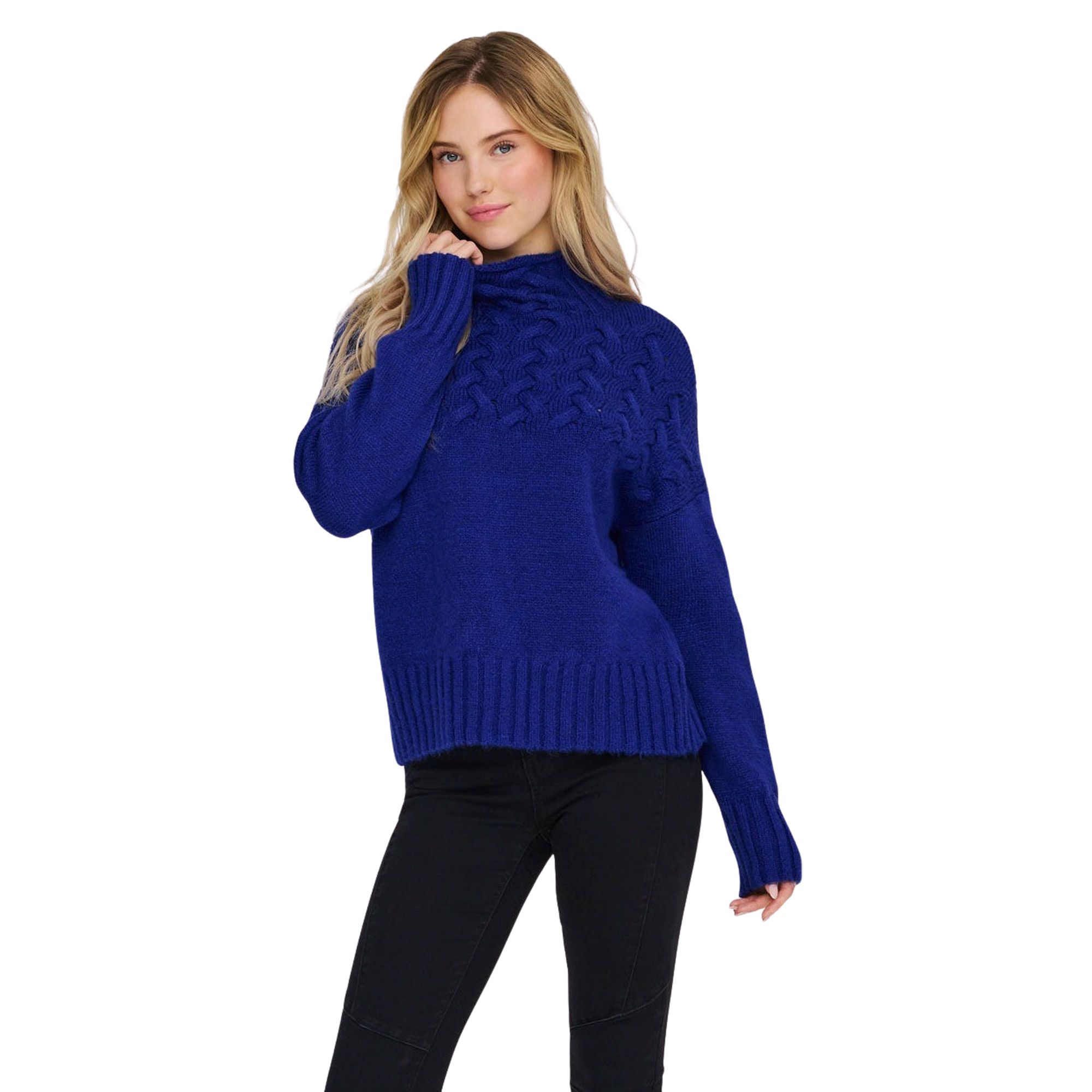 Only Jada High Neck Knitted Sweater Dames