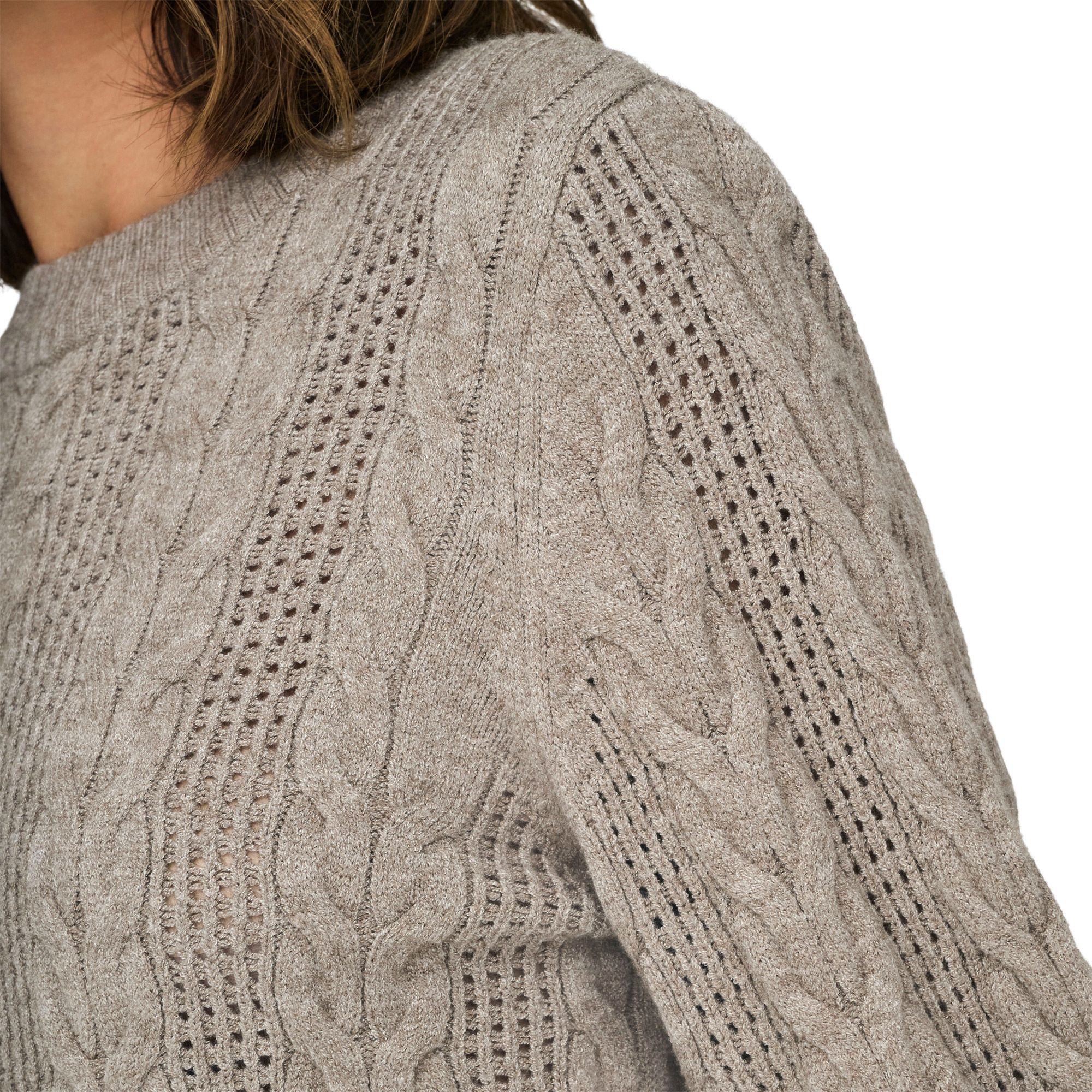 Only Rubina LS Cable Knit Trui Dames 