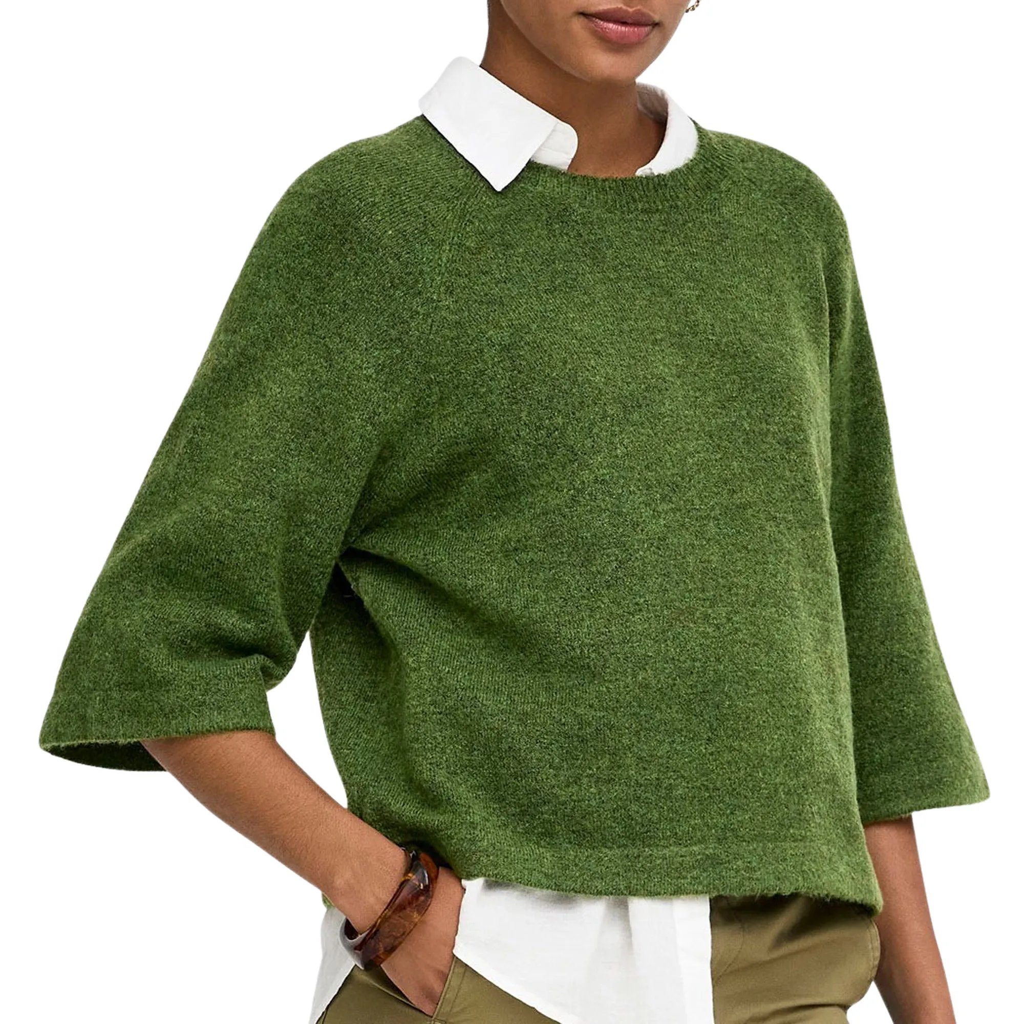 Only Simoni 3/4 Knit Pullover Damen
