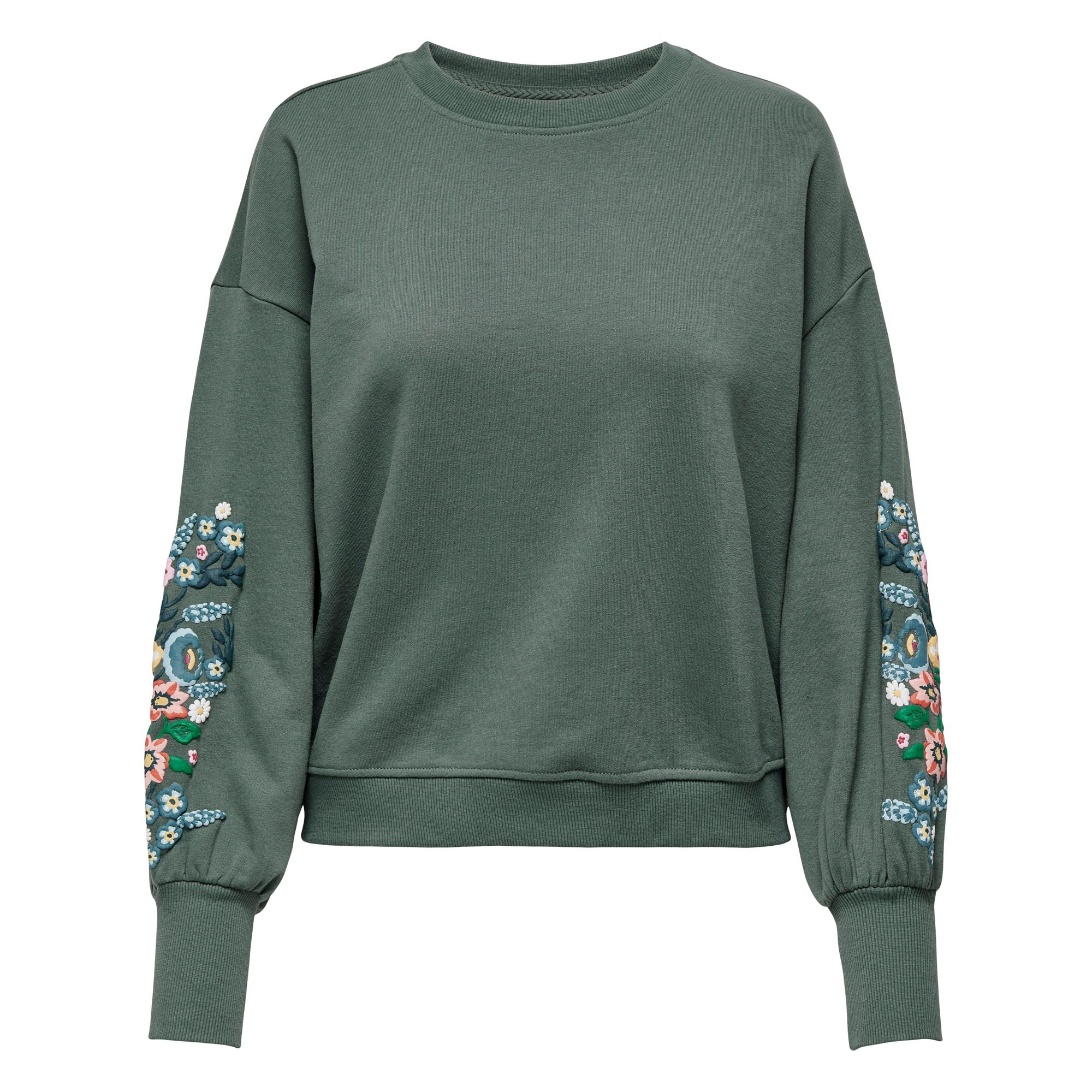 Only Brooke Round Neck Flower Sweater Dames