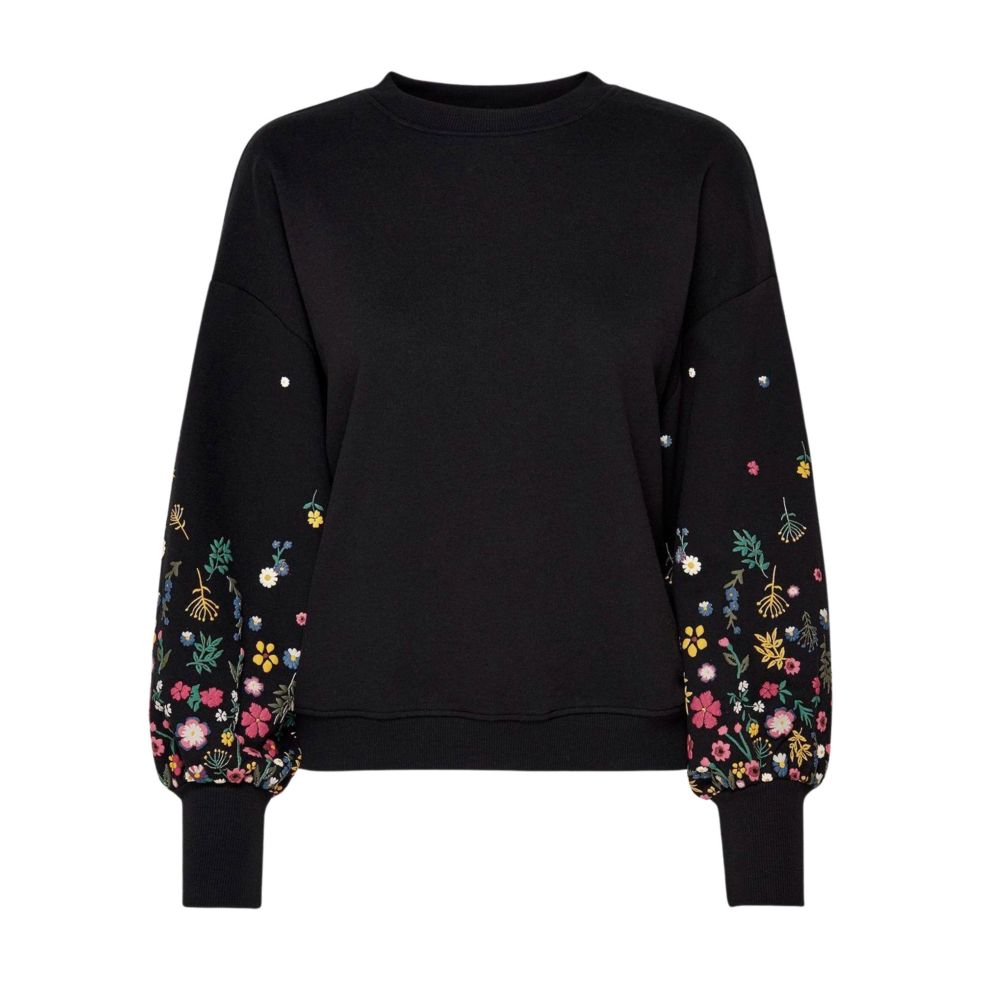 Only Brooke Round Neck Flower Sweater Women | Plutosport