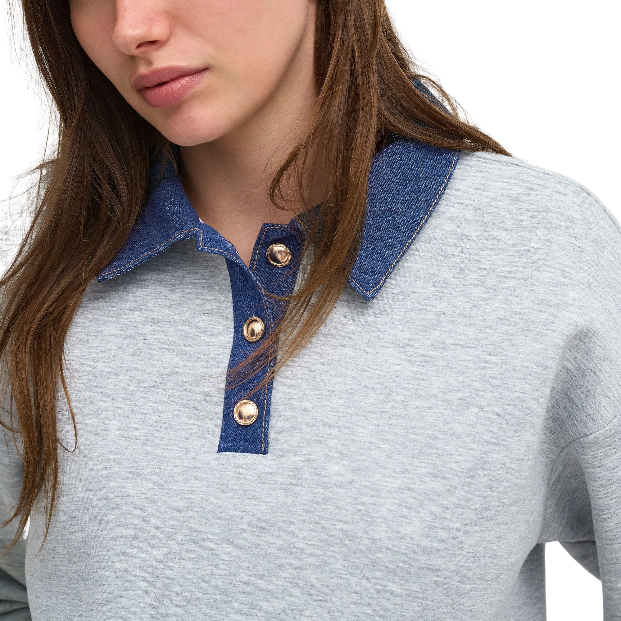 Only Scarlet Polo Mix Sweater Dames