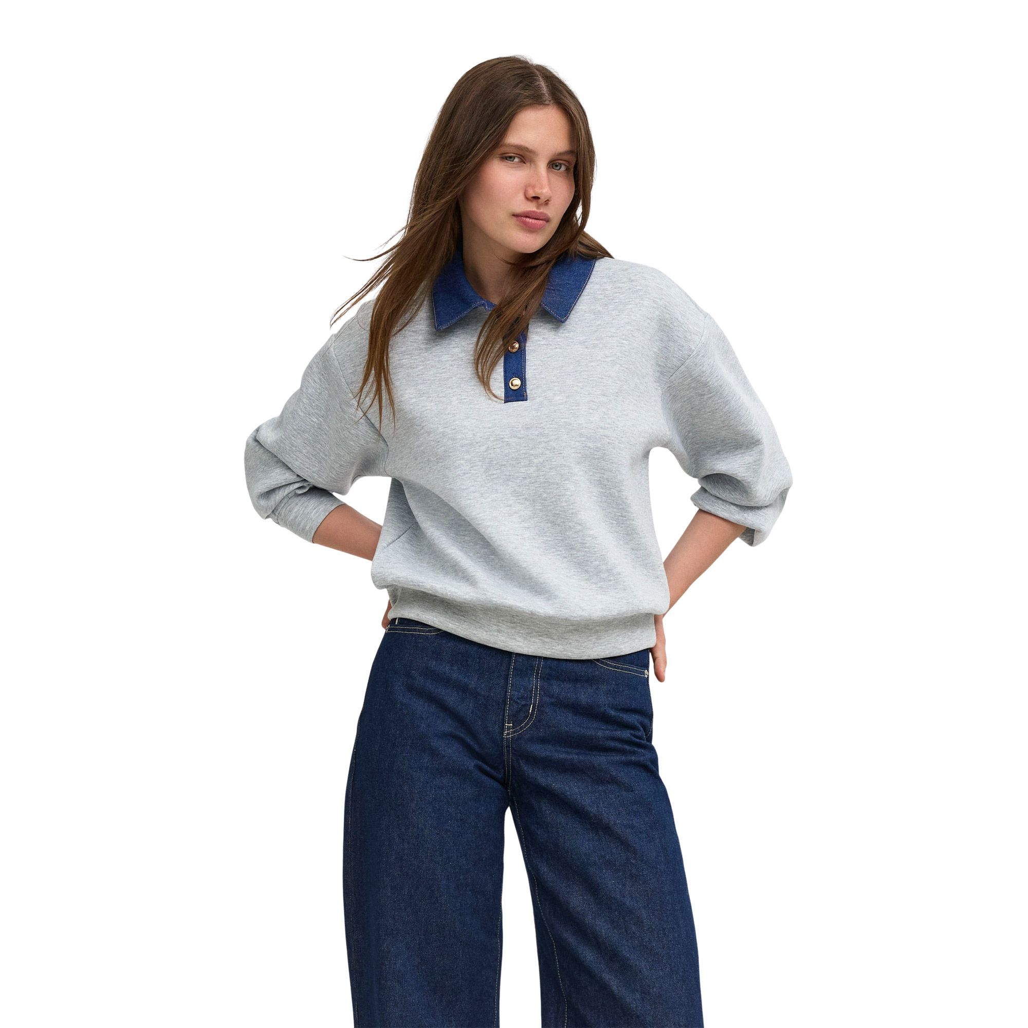 Only Scarlet Polo Mix Sweater Dames