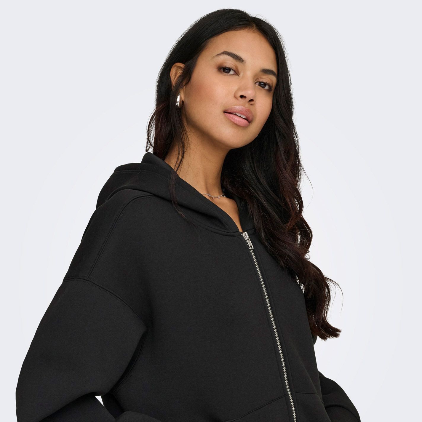 Only Naomi Zip Hood Vest Dames