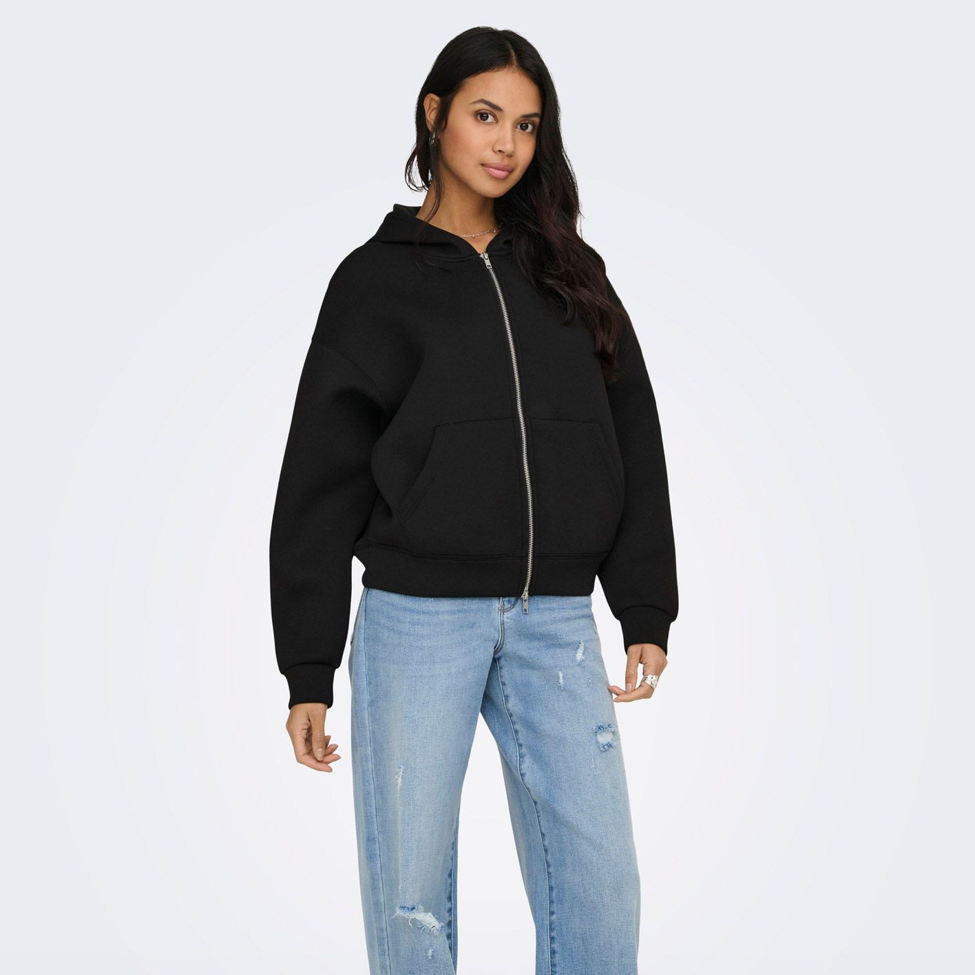 Only Naomi Zip Hood Vest Dames