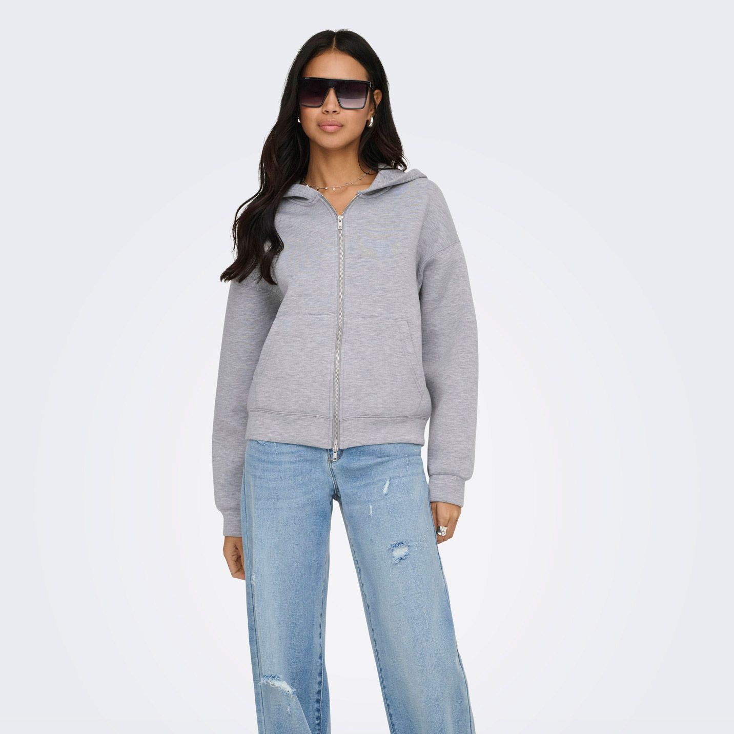 Only Naomi Zip Hood Vest Dames