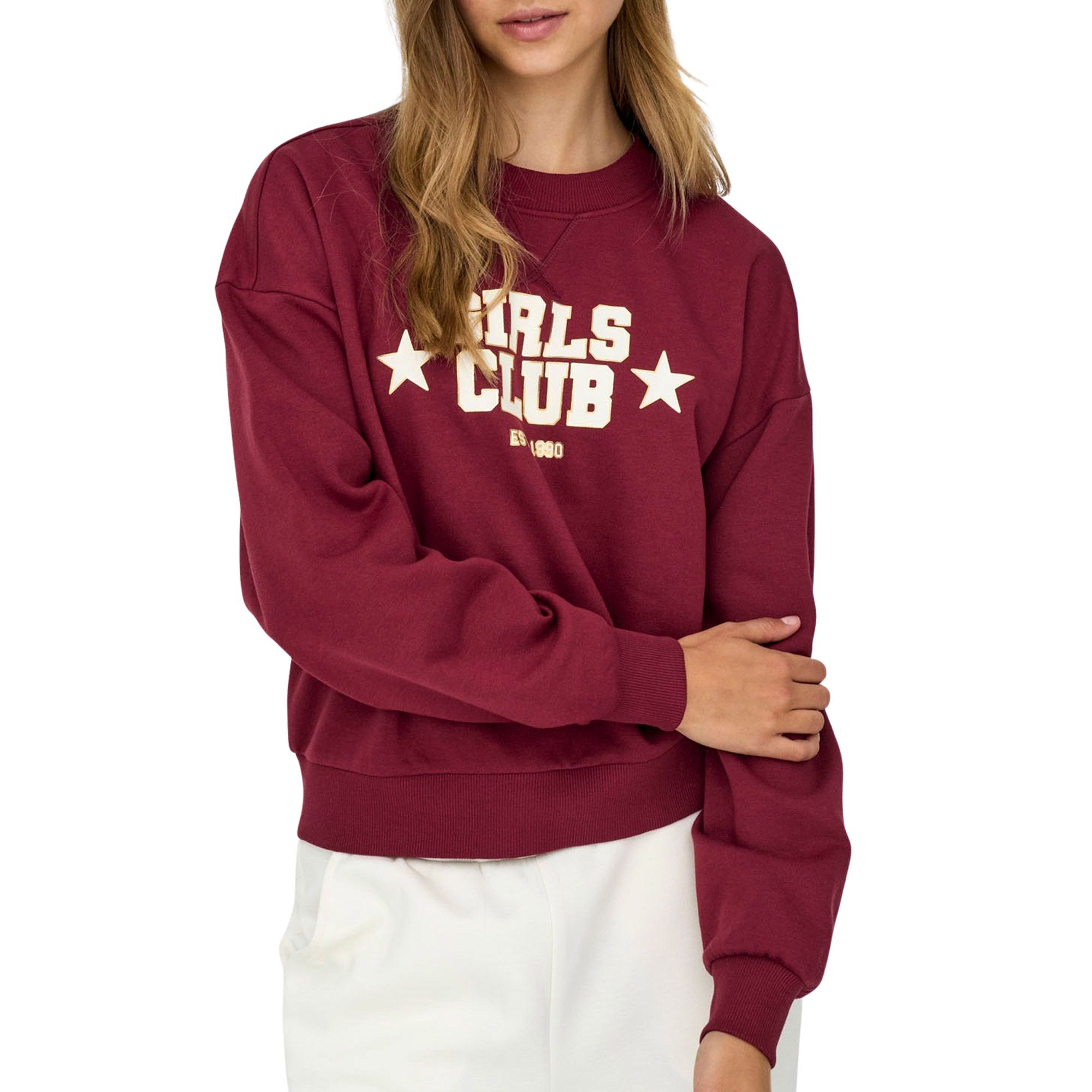 Only Jo Print Box Sweater Dames