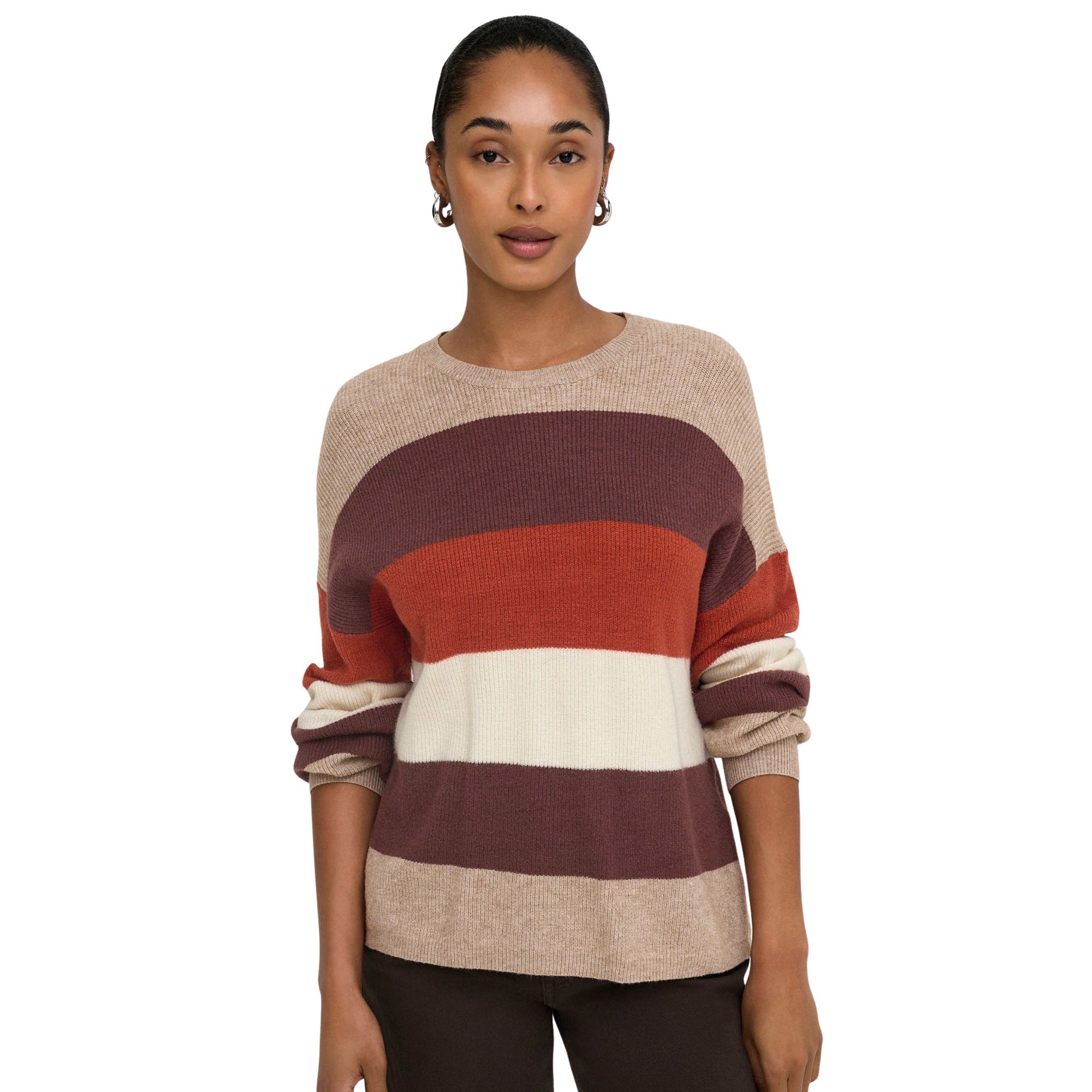 Only Atia Life Stripe Trui Dames