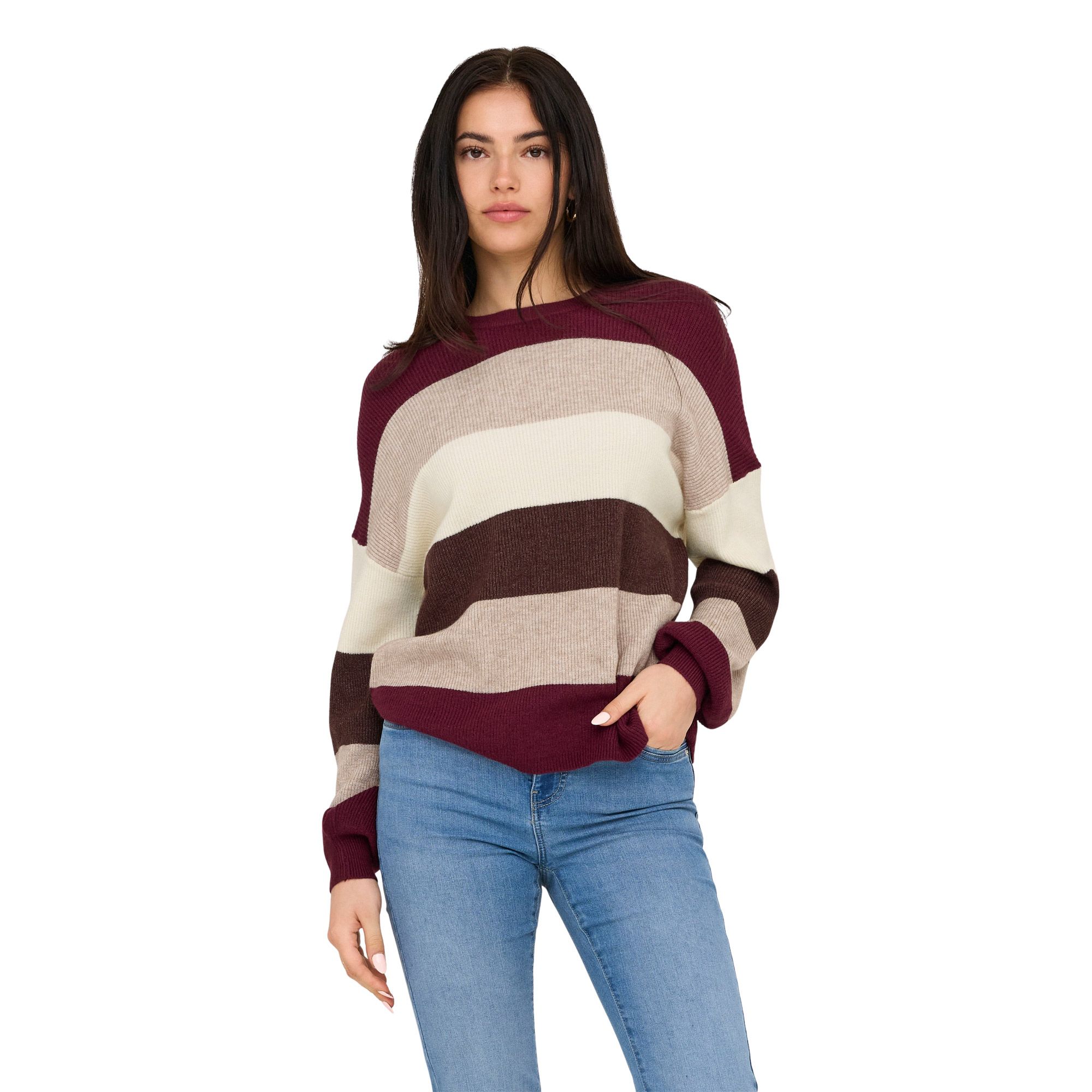 Only Atia Life Stripe Trui Dames