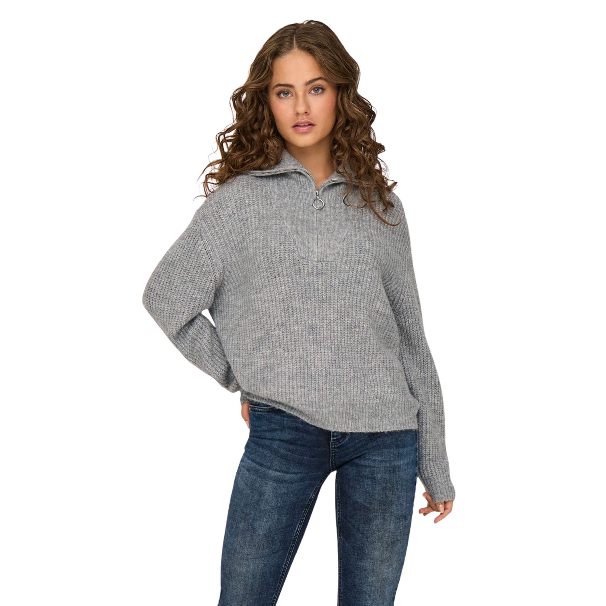 Only Baker Half-Zip Knit Sweater Dames