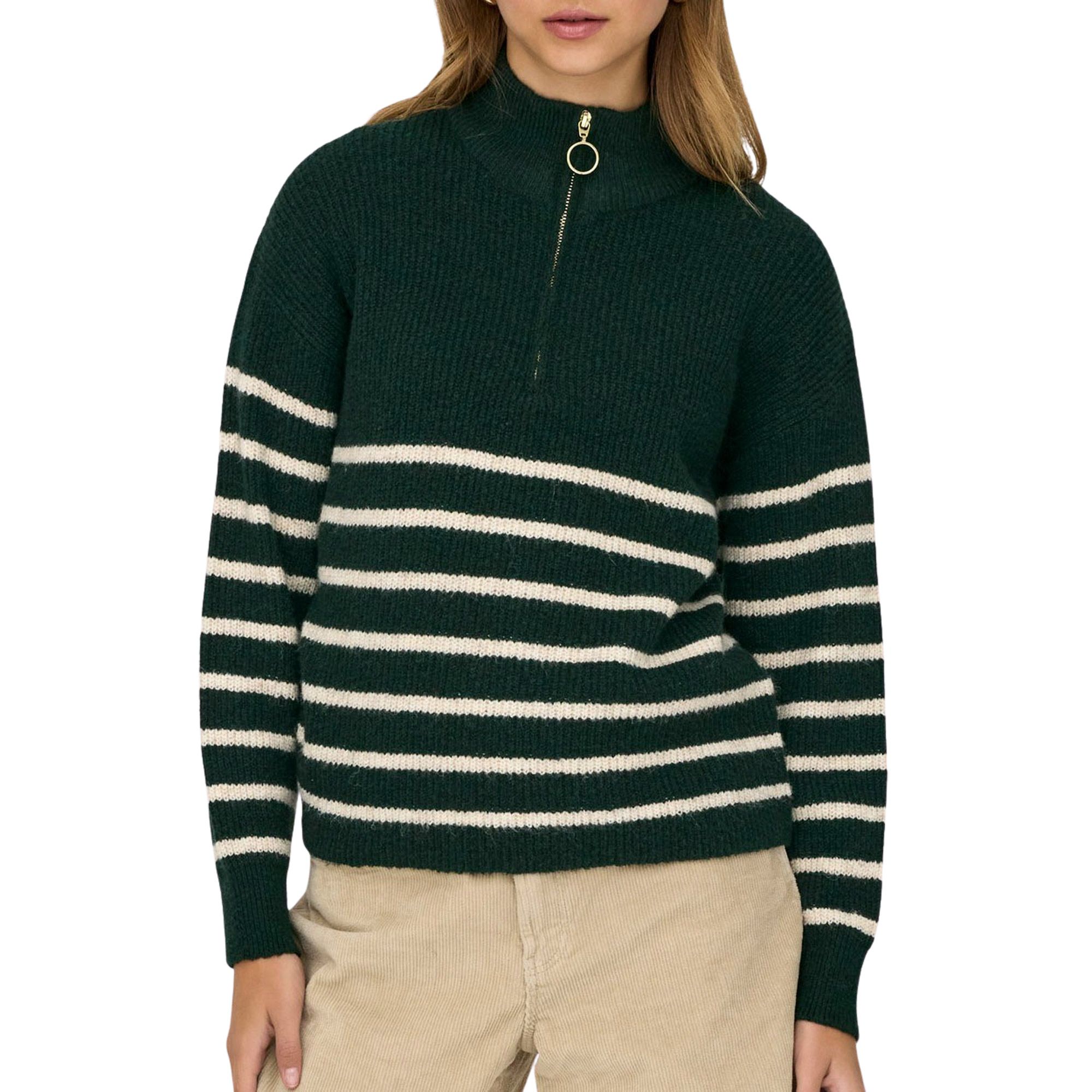 Only Tokyo Zip Knit Sweater Dames