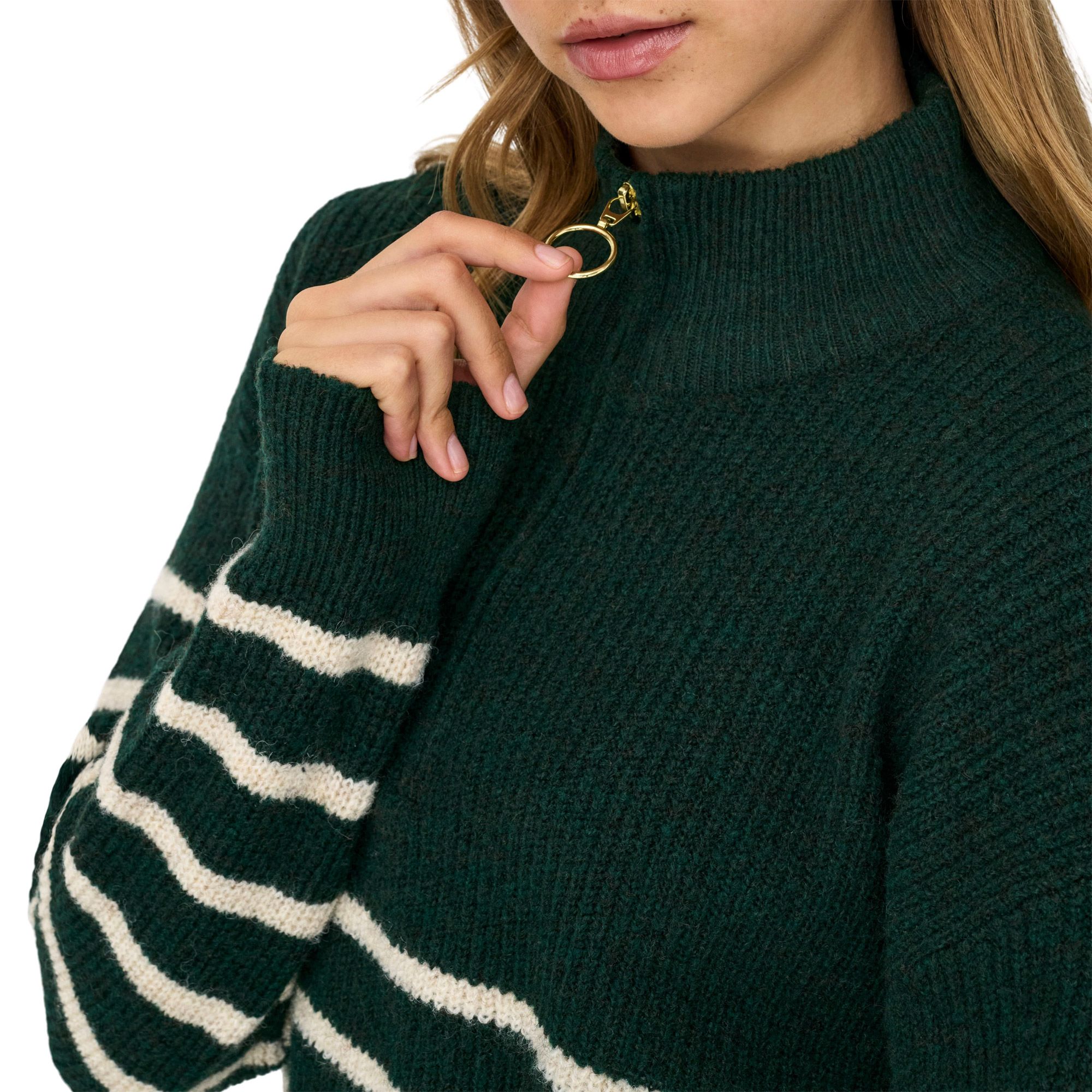 Only Tokyo Zip Knit Sweater Dames