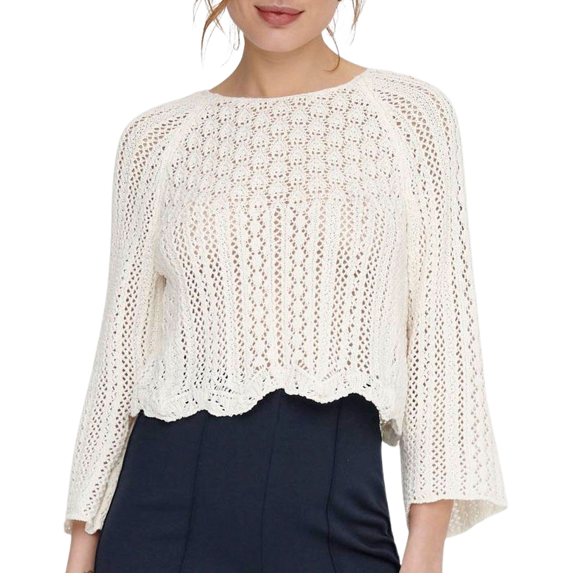Only Nola Life 3/4 Knit Trui Dames