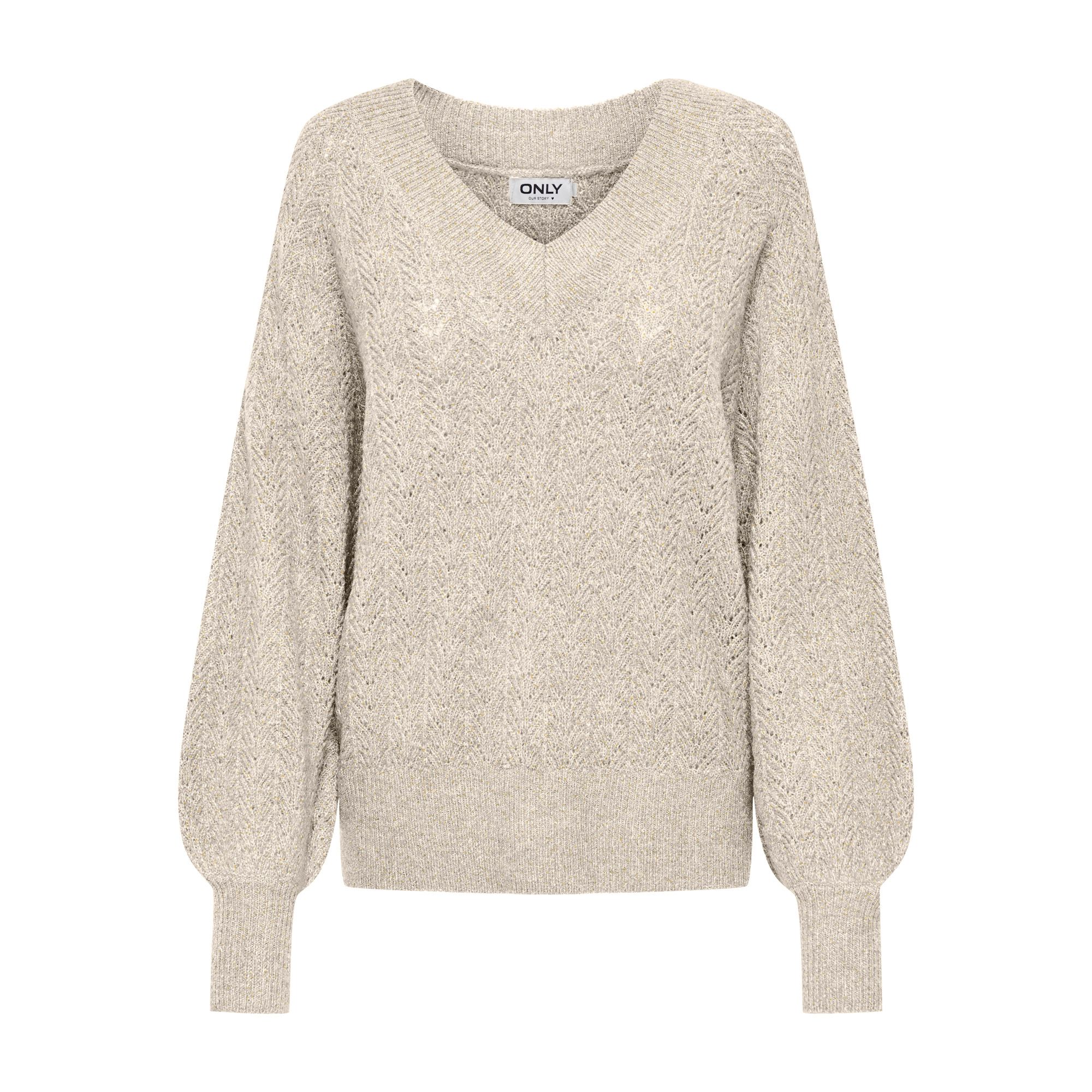 Seul pull en tricot à col en V Lucilla Glitter pour dames