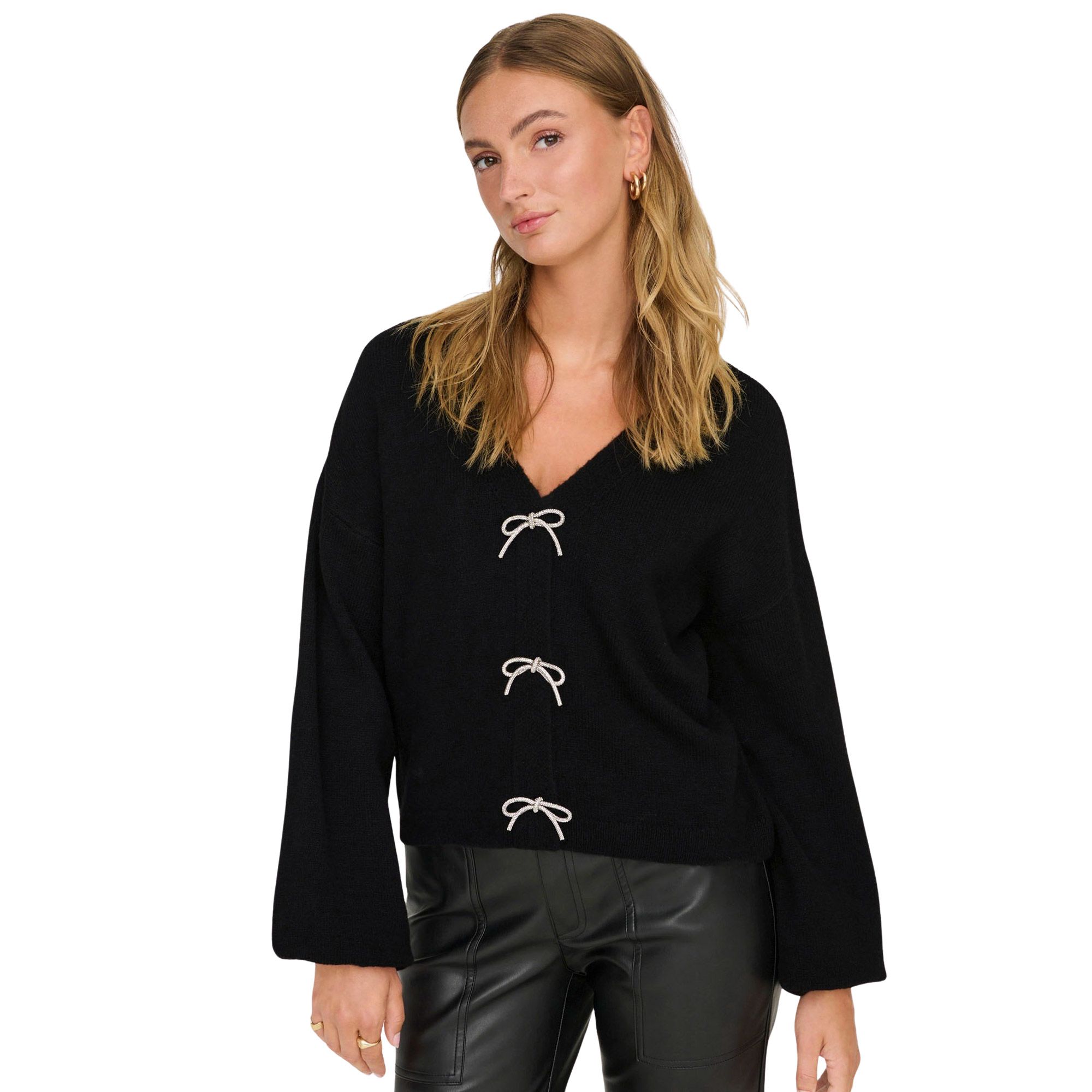Pull Only Donna Bow Knit Femmes