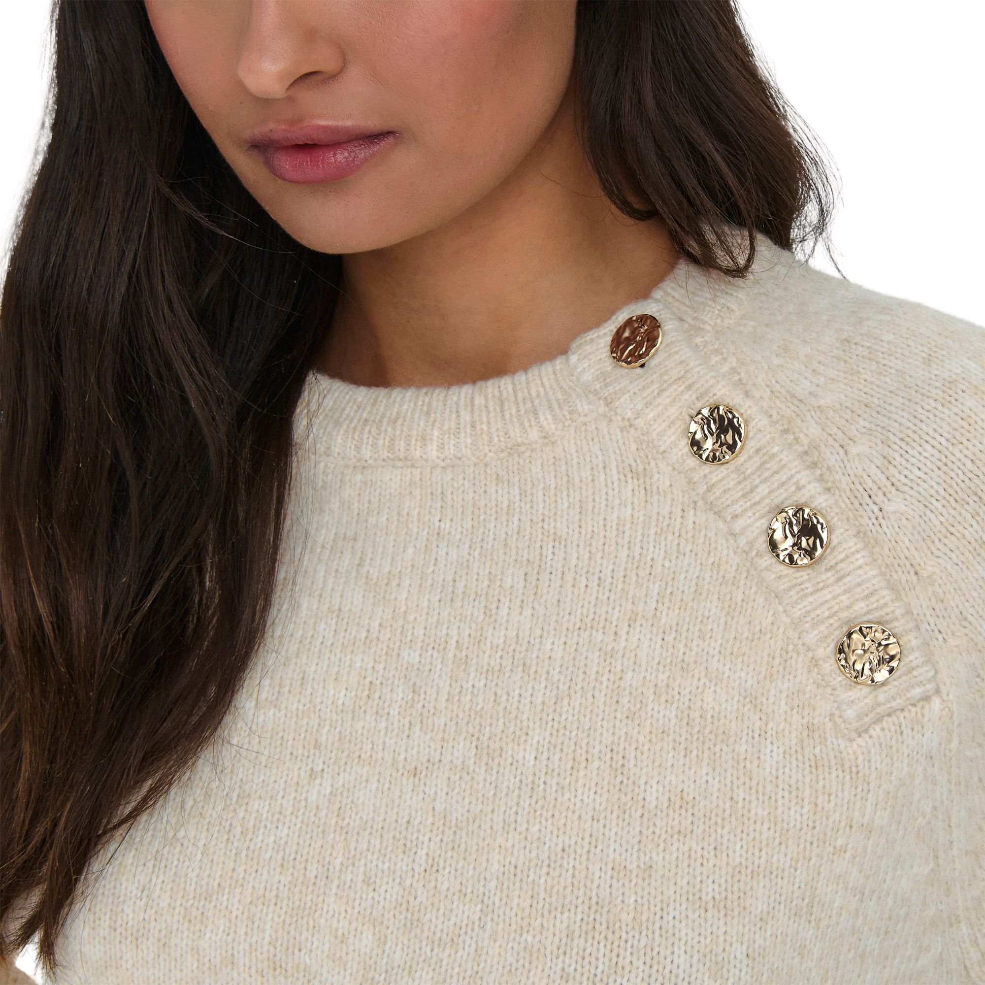 Seul Emma Life Button Sweater Dames