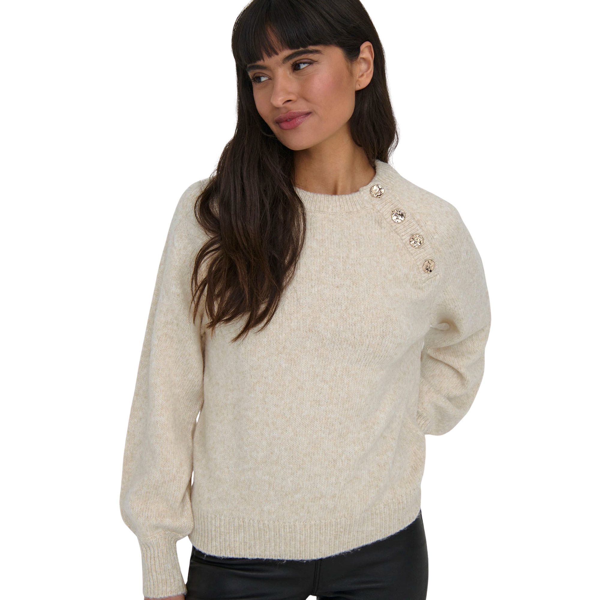 Seul Emma Life Button Sweater Dames