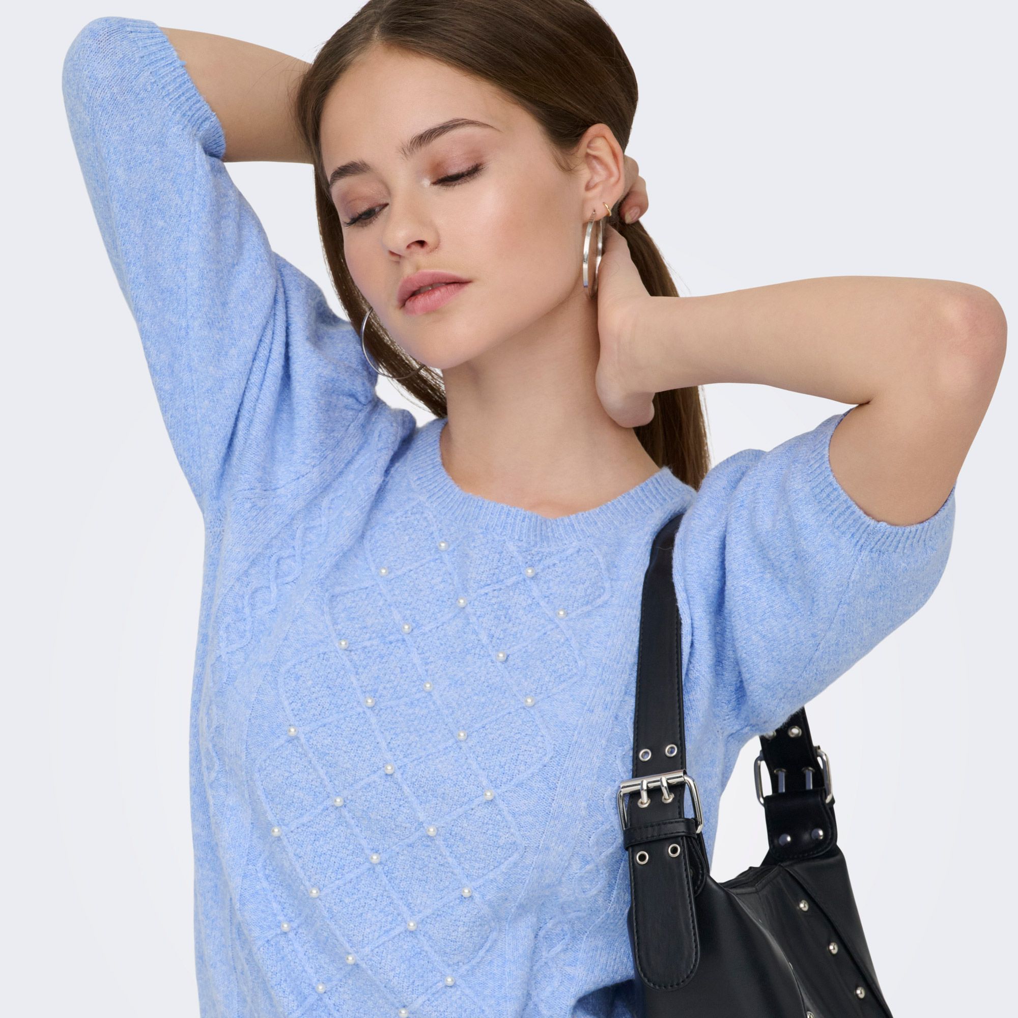 Only Gloria Life Pearl Knit Sweater Dames