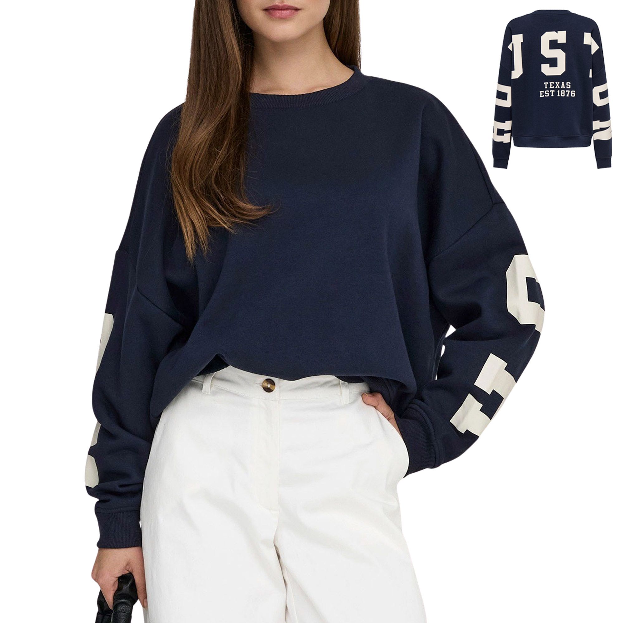 Only Sweat Print Sweater Women