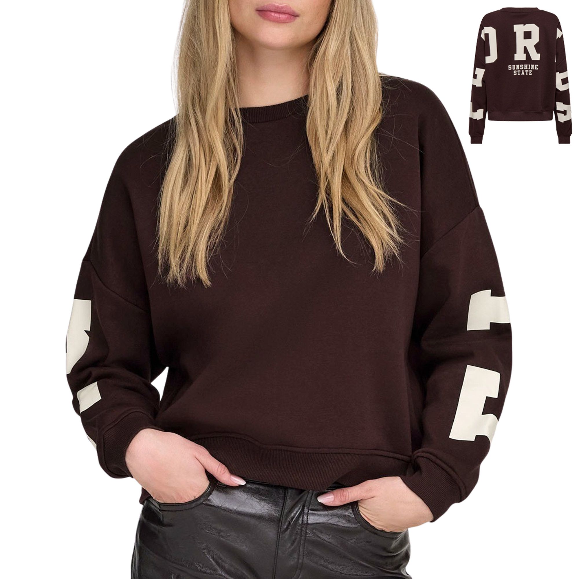 Only Sweat Print Sweater Women