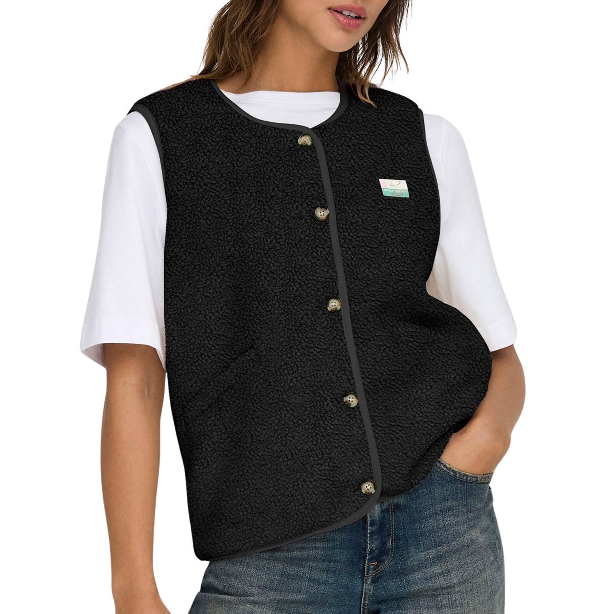 Only Baby Life Teddy Vest Dames
