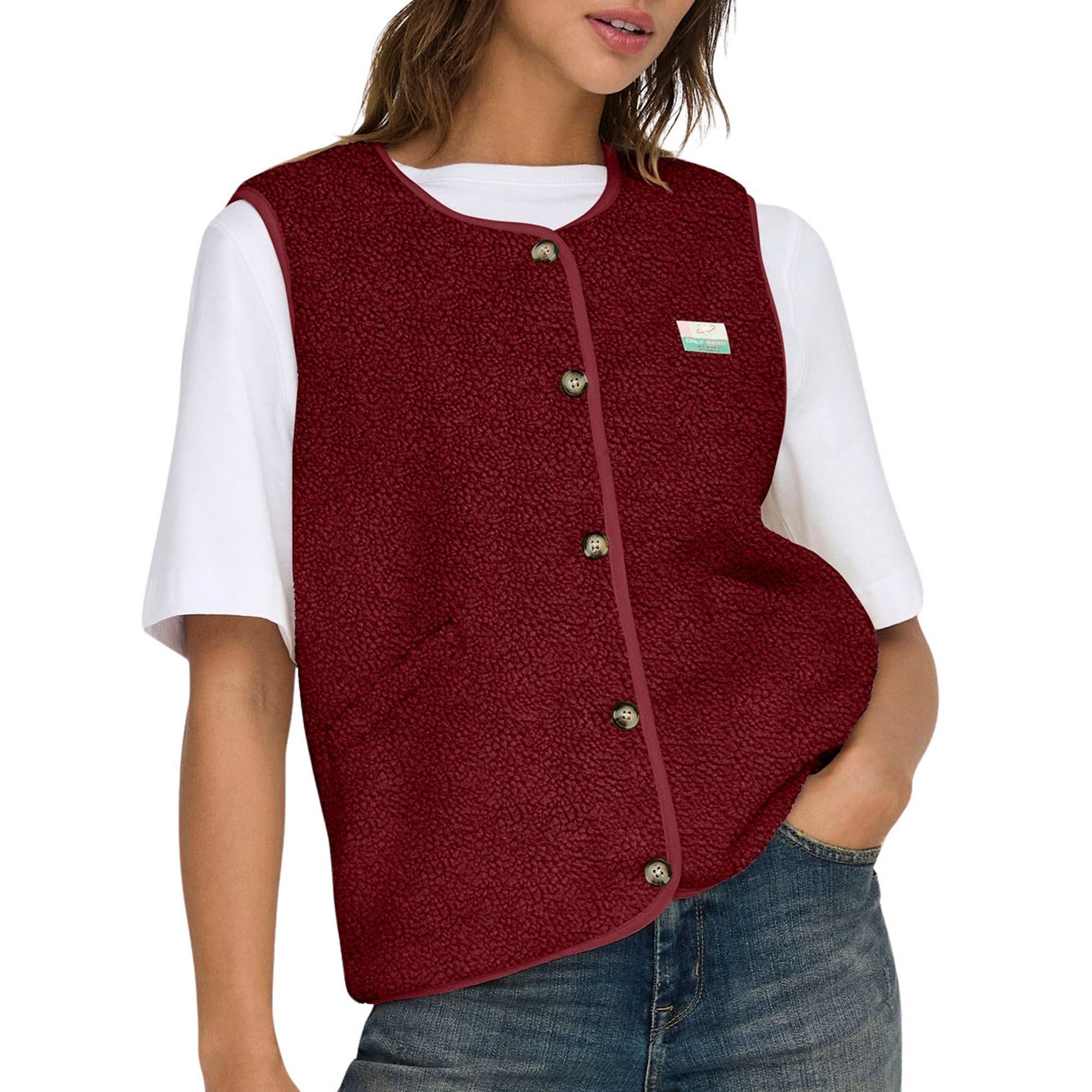 Only Baby Life Teddy Vest Dames
