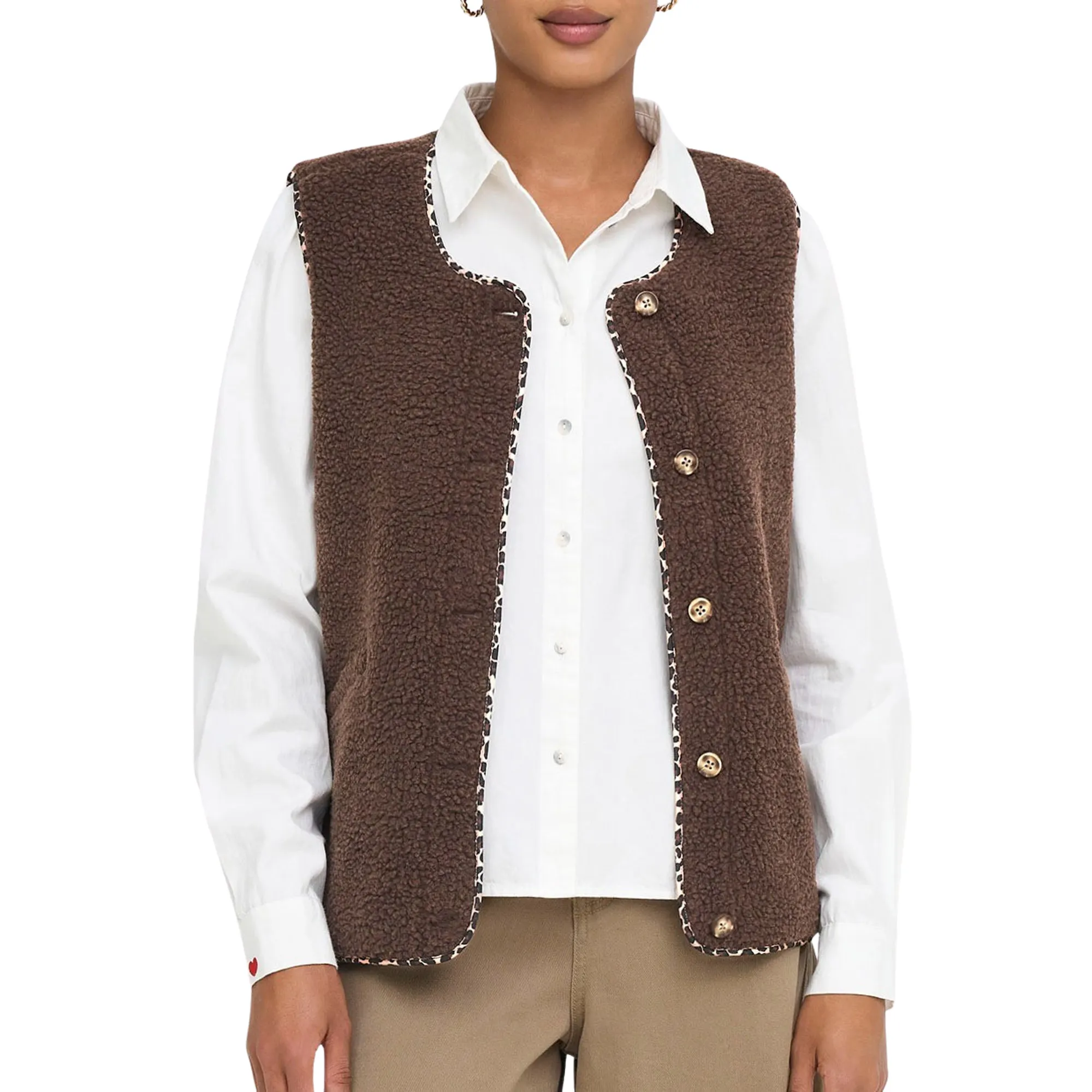 Only Baby Life Teddy Vest Dames