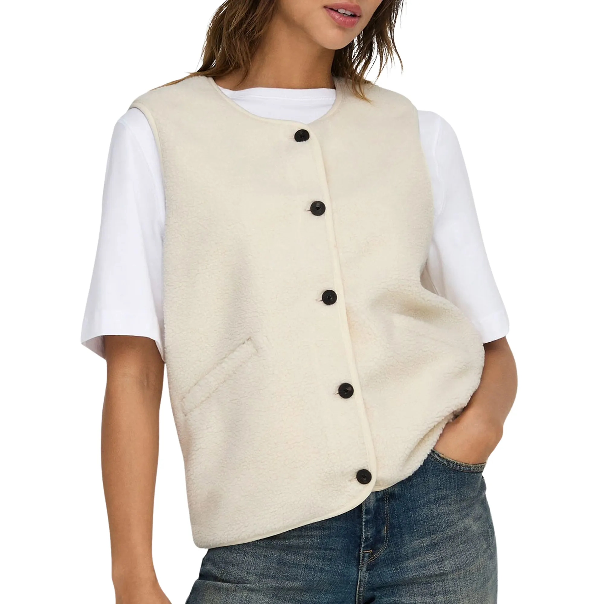 Only Baby Life Teddy Vest Dames
