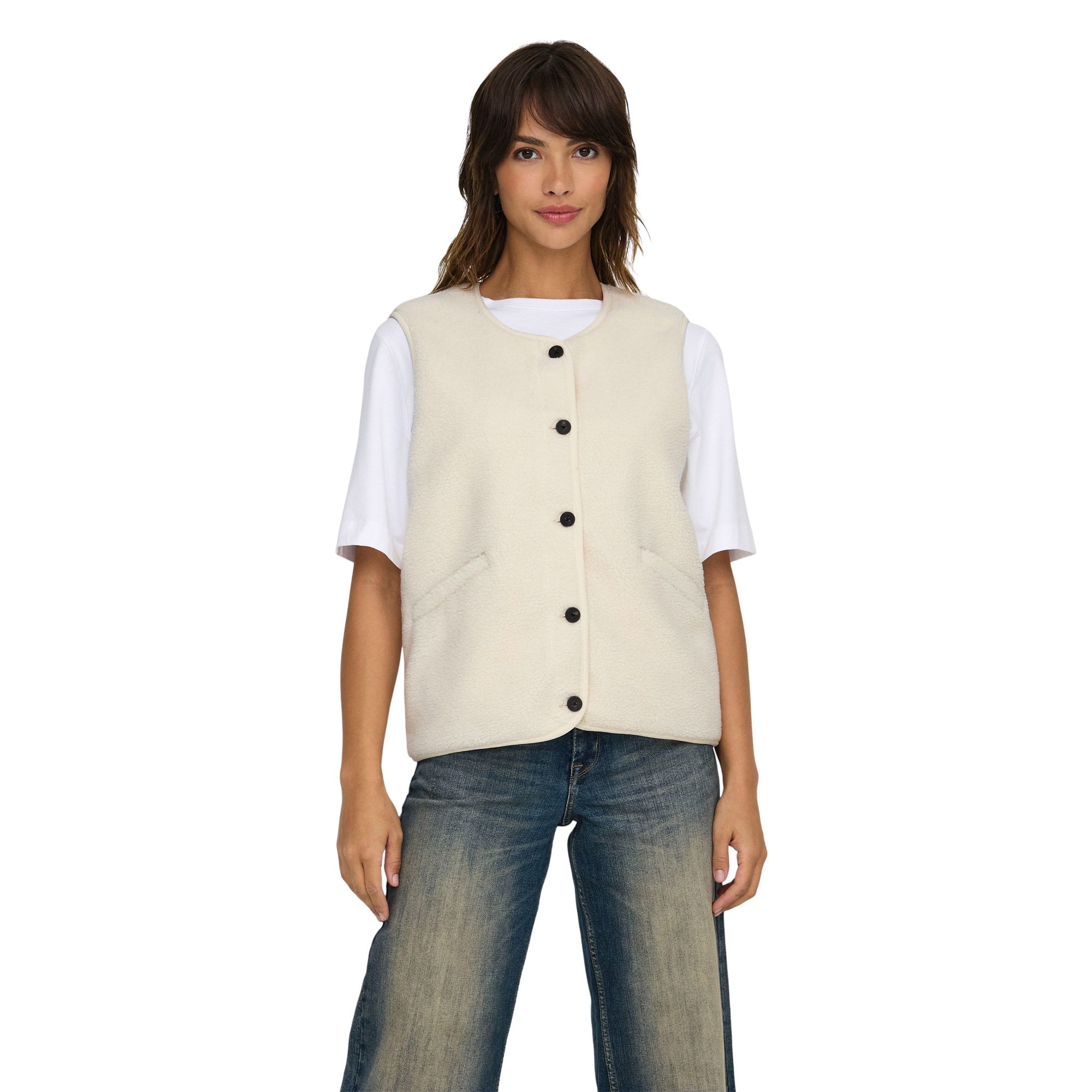 Only Baby Life Teddy Vest Dames