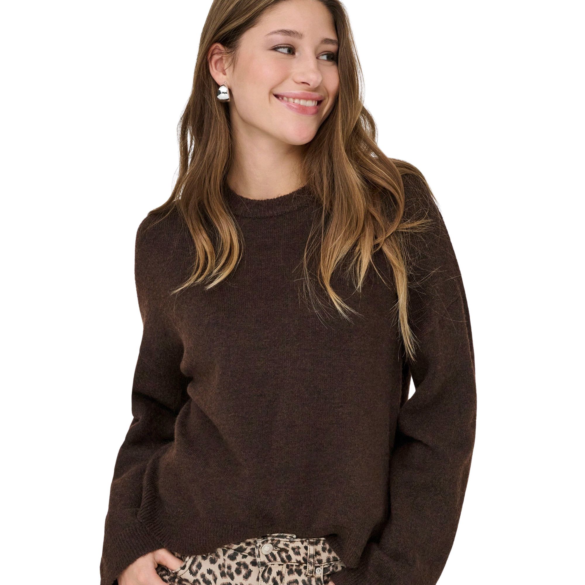Only Simoni O-Neck Knit Sweater Dames