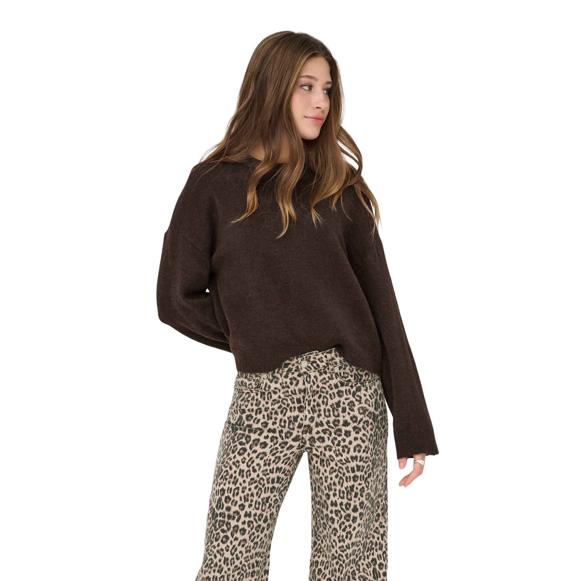 Only Simoni O-Neck Knit Sweater Dames