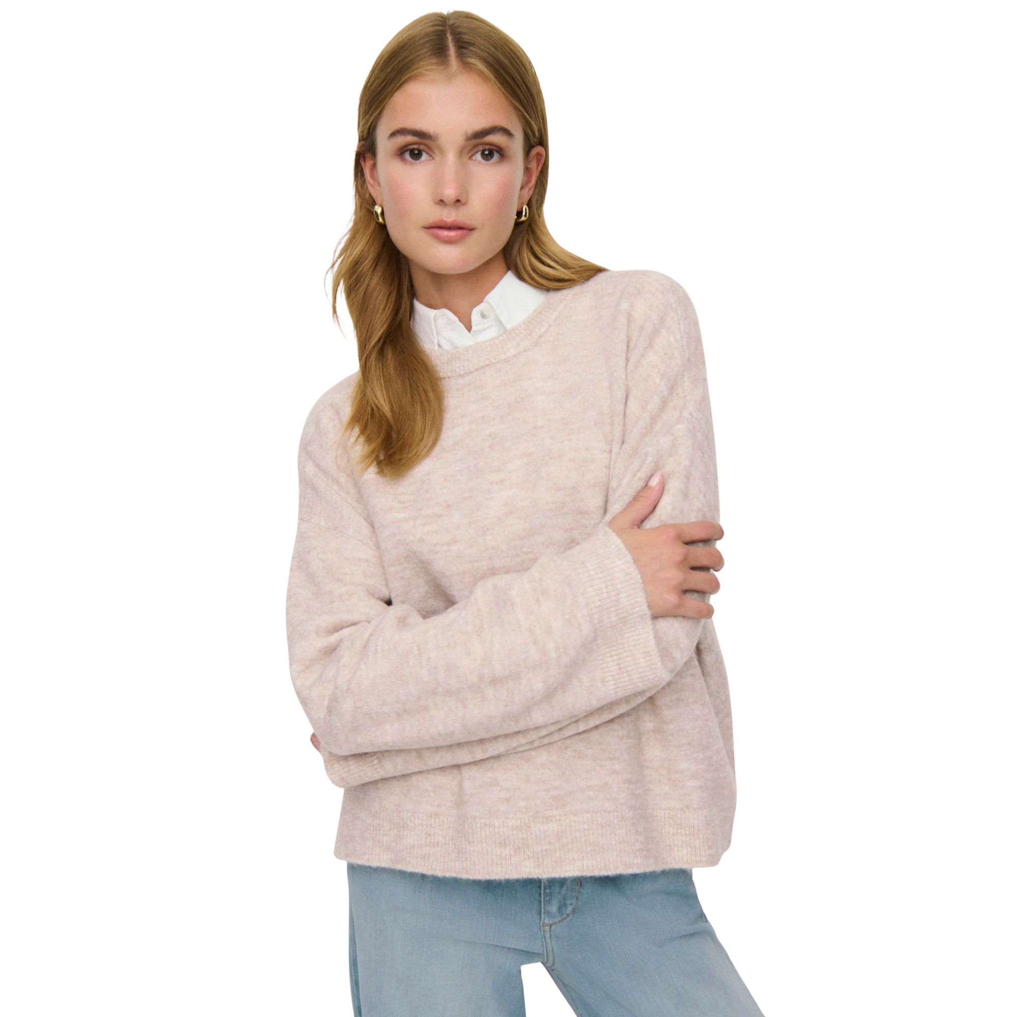 Only Simoni O-Neck Knit Sweater Dames