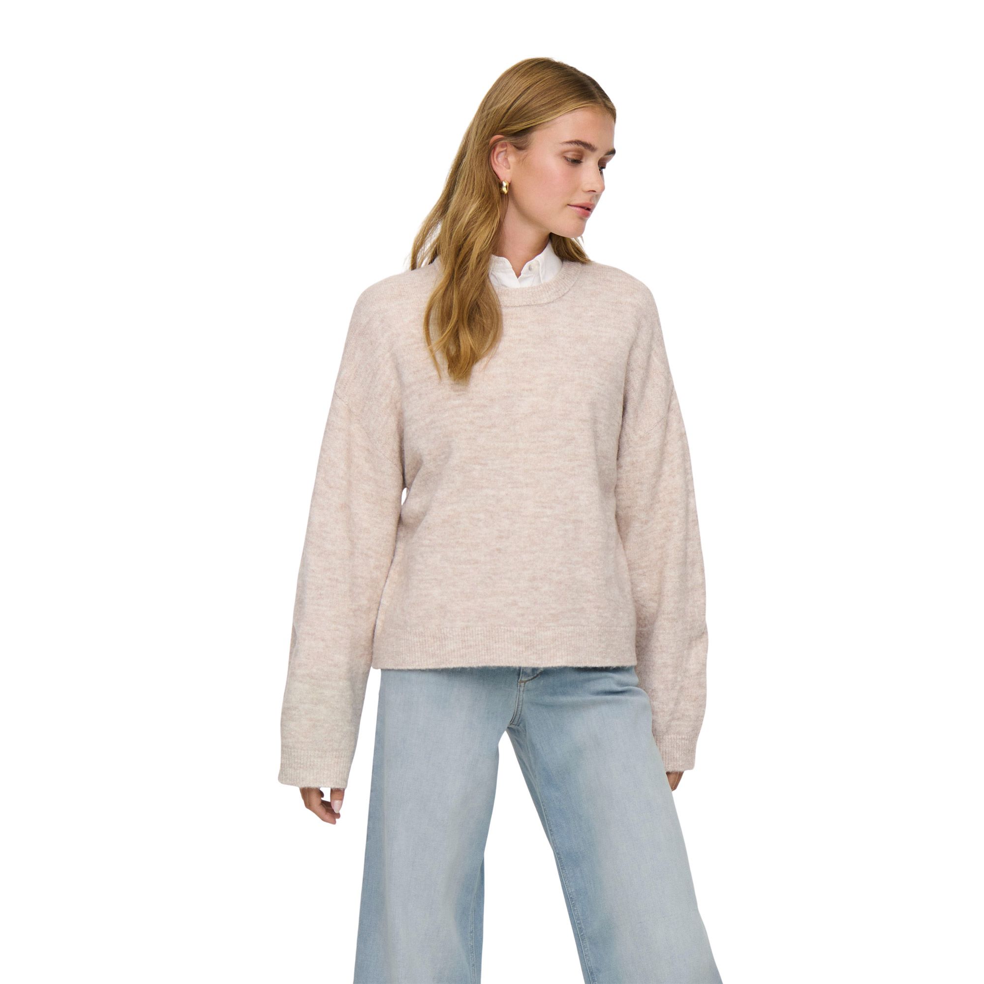 Only Simoni O-Neck Knit Sweater Dames
