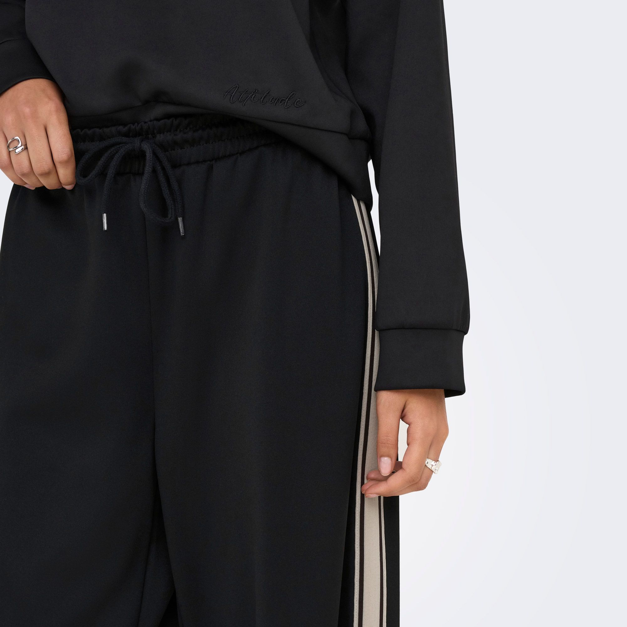 Only Lasta Wide Stripe Joggingbroek Dames