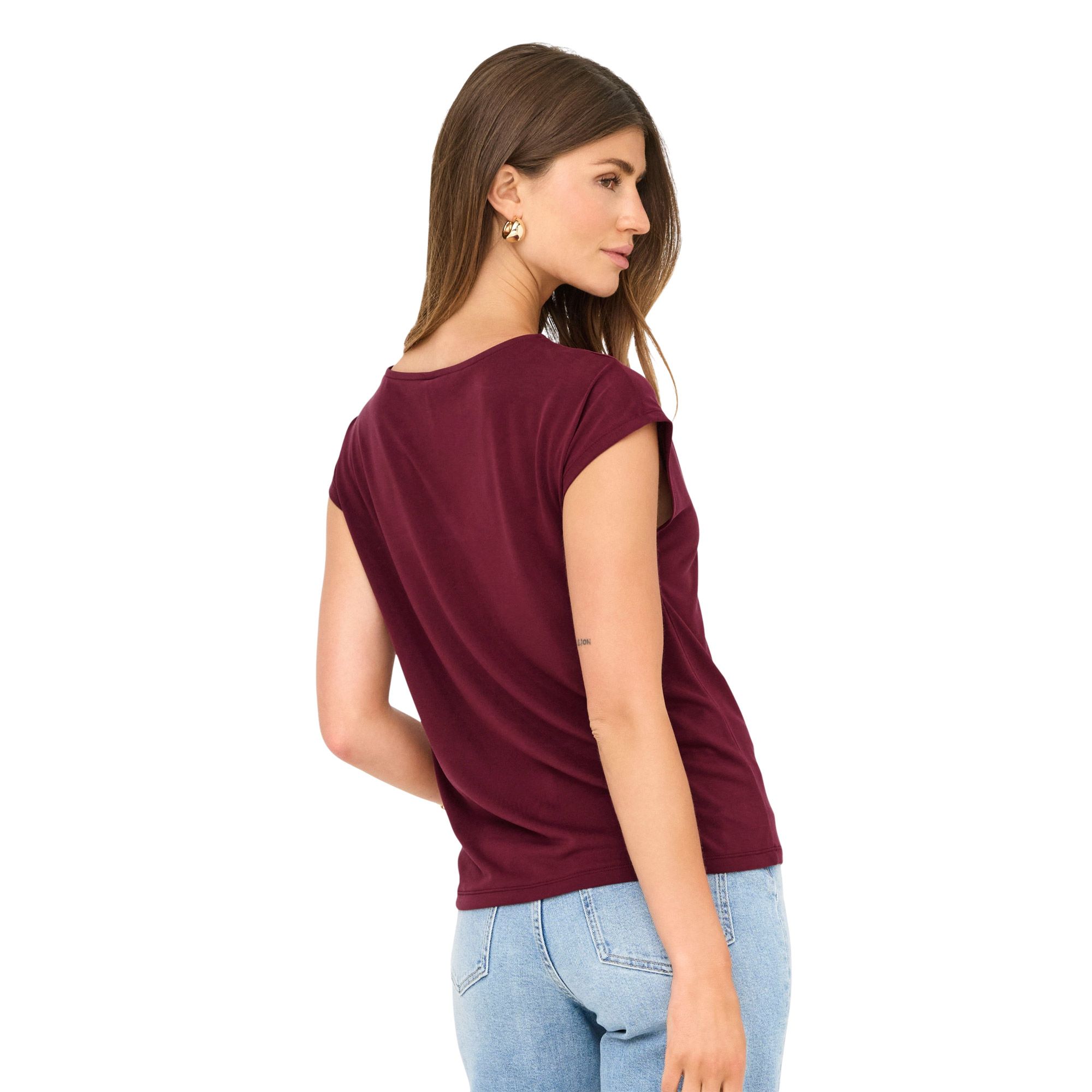 Only Free S/S V-Neck Top Damen