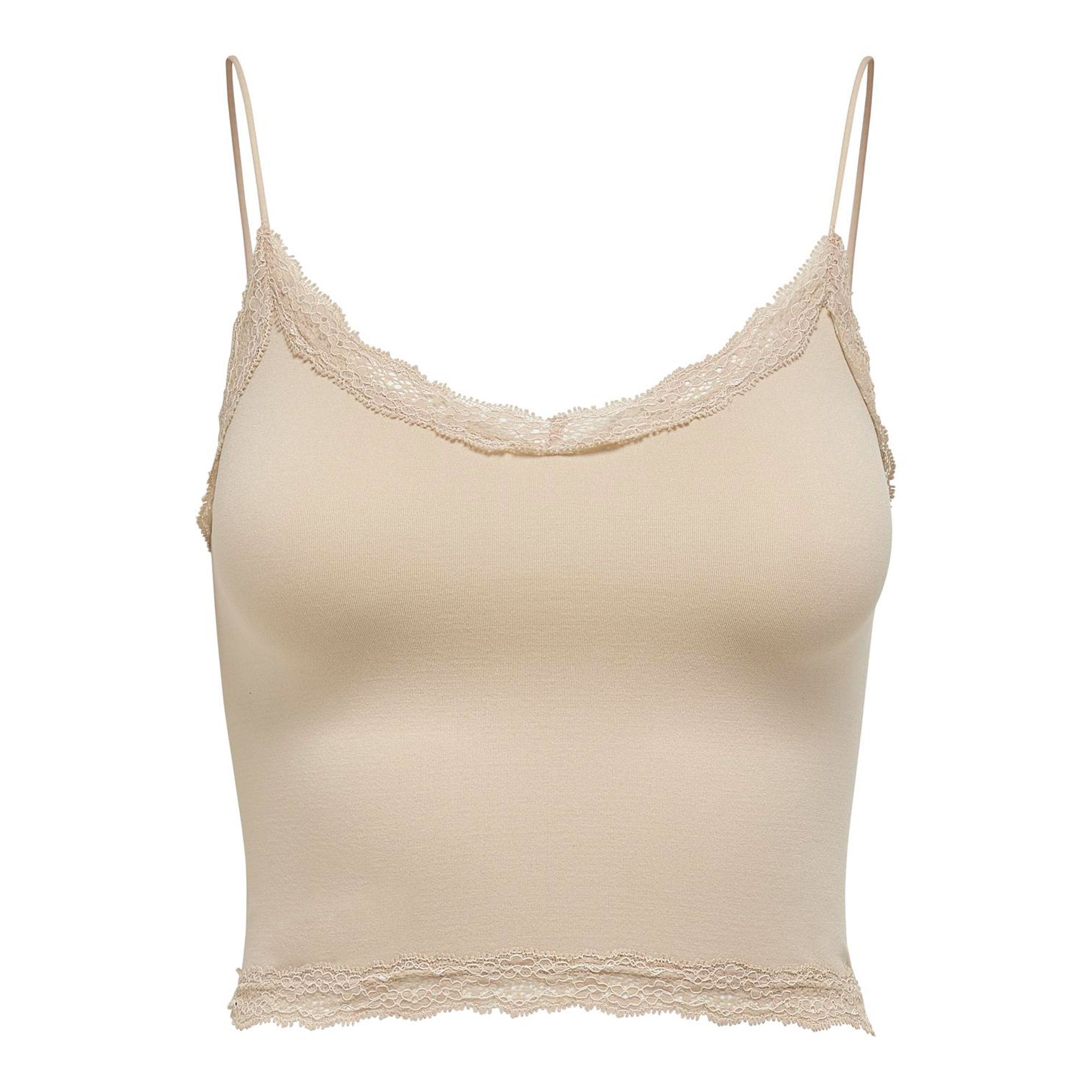 Only Vicky Lace Seamless Cropped Top Damen