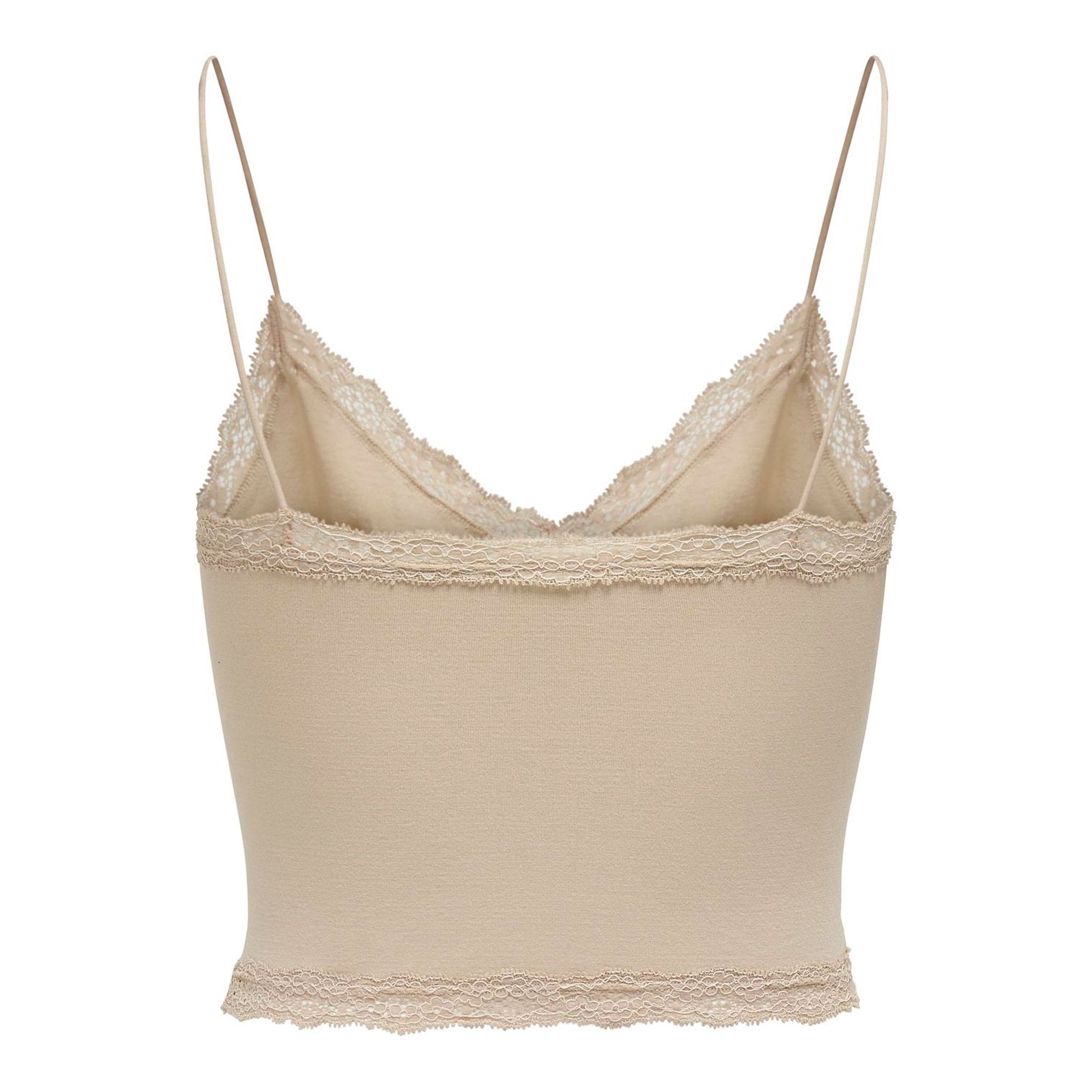 Only Vicky Lace Seamless Cropped Top Damen