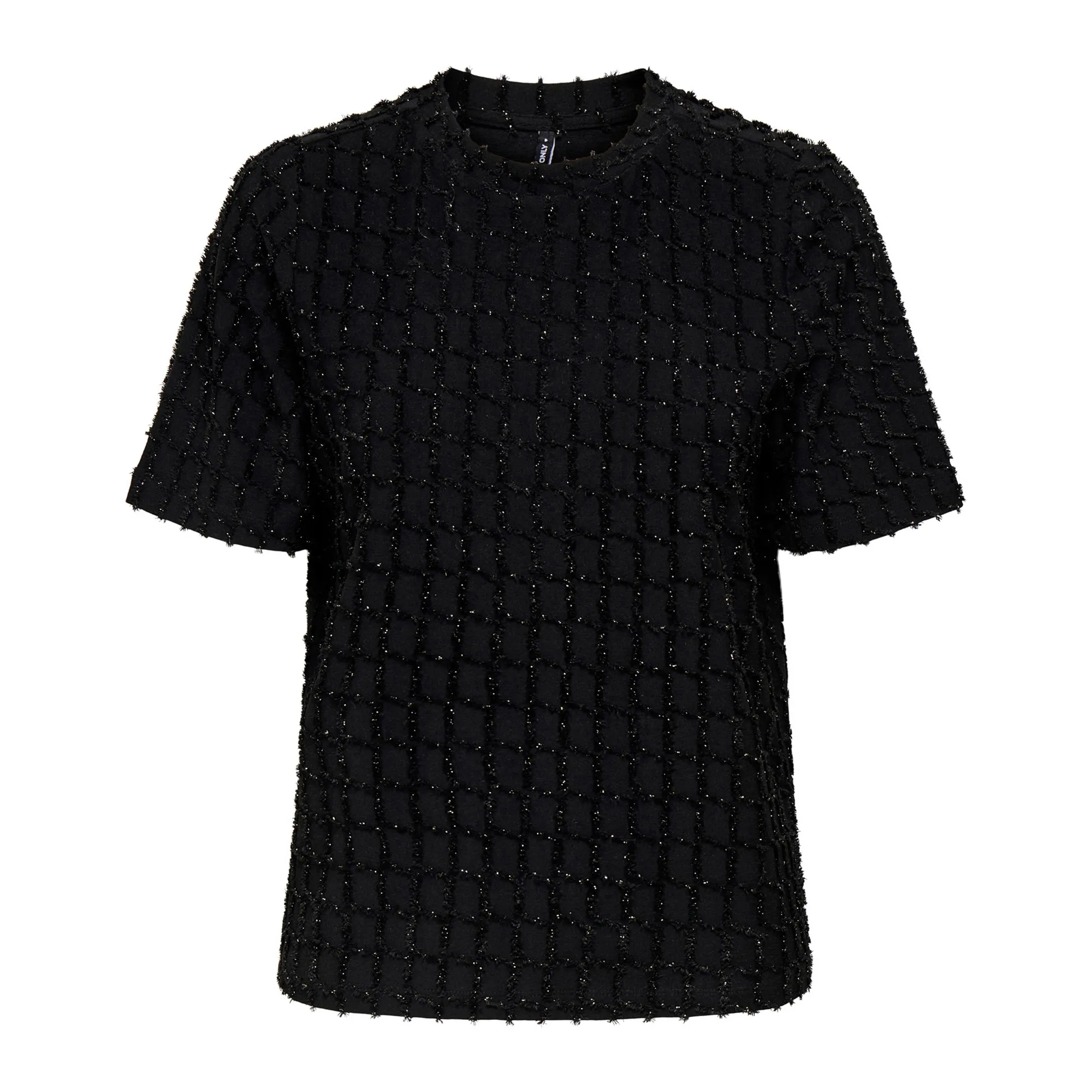 Only Lines Life 2/4 Glitter Top Dames