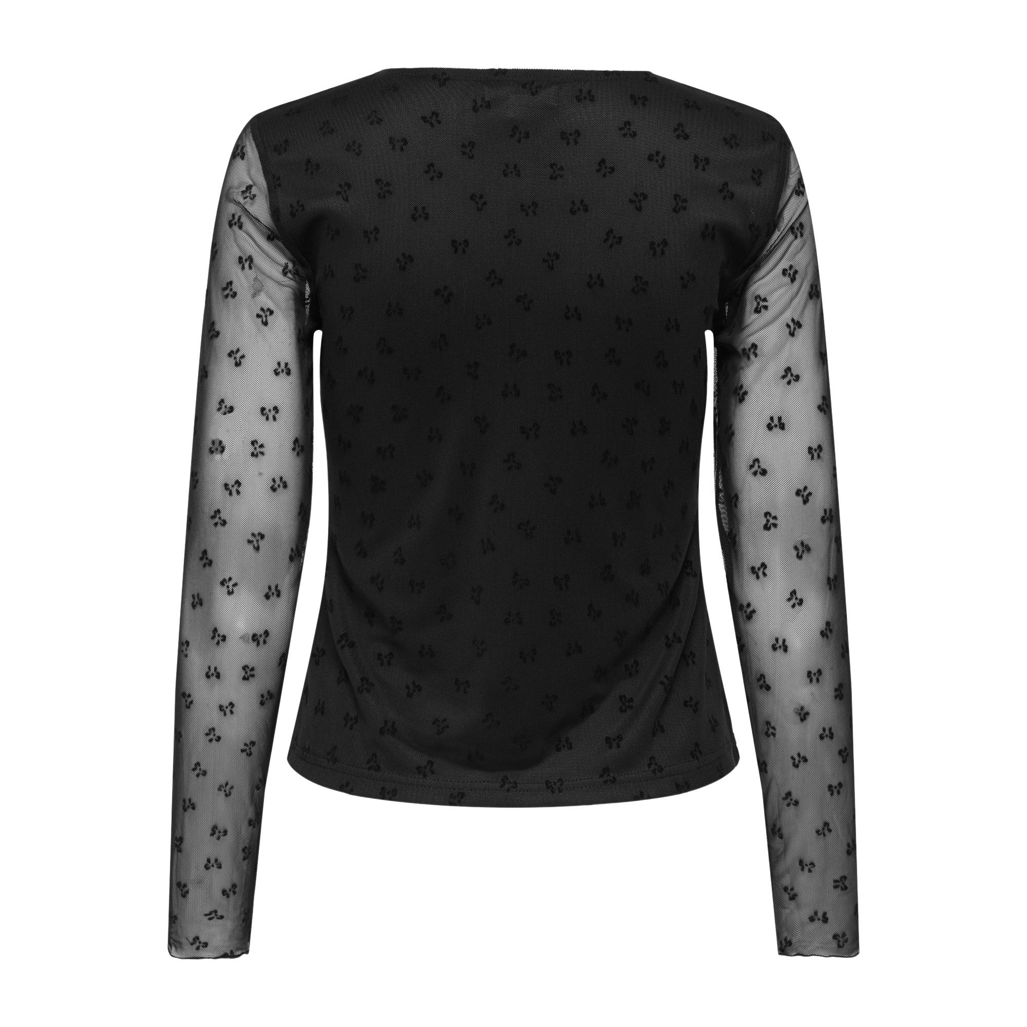 Only Siena Mesh Flock Top Dames