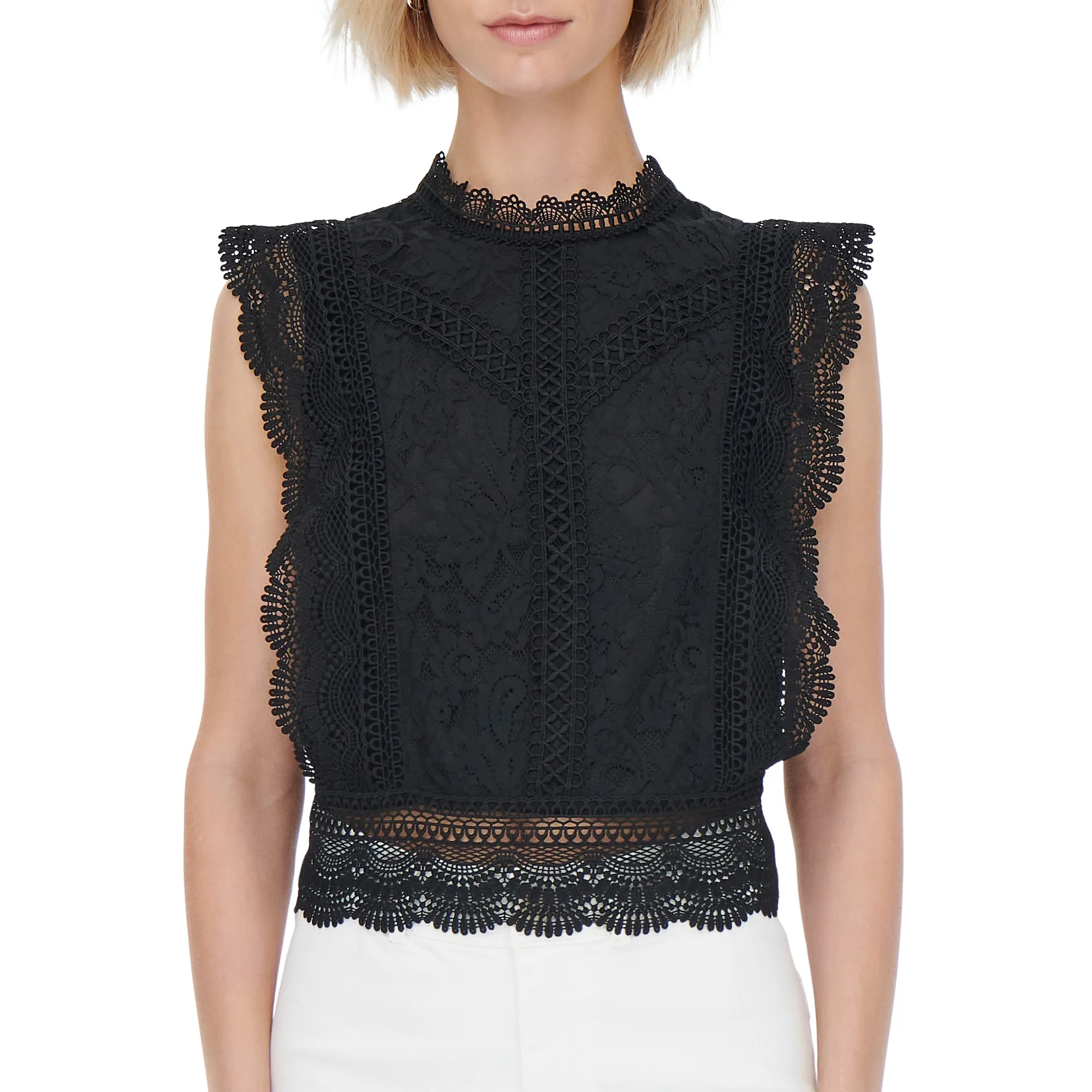 Only Karo Sleeveless Lace Top Dames