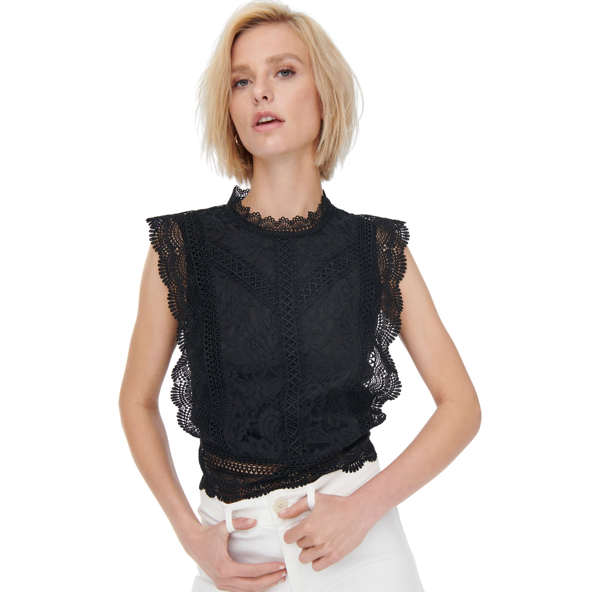 Only Karo Sleeveless Lace Top Dames