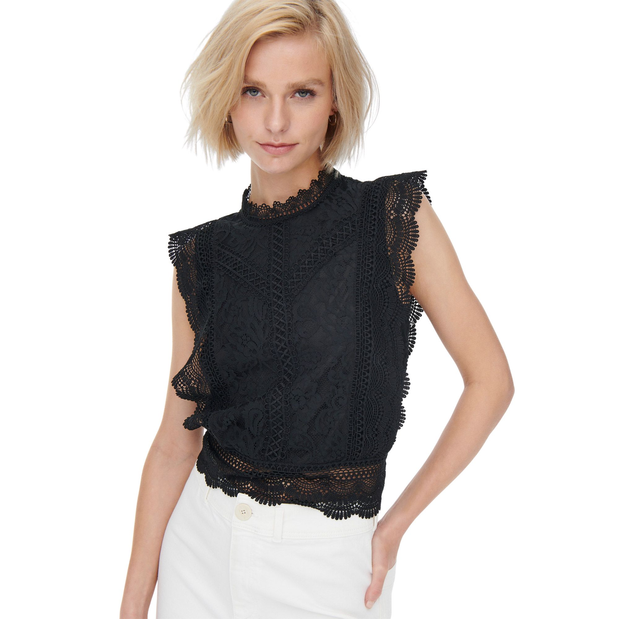 Only Karo Sleeveless Lace Top Dames