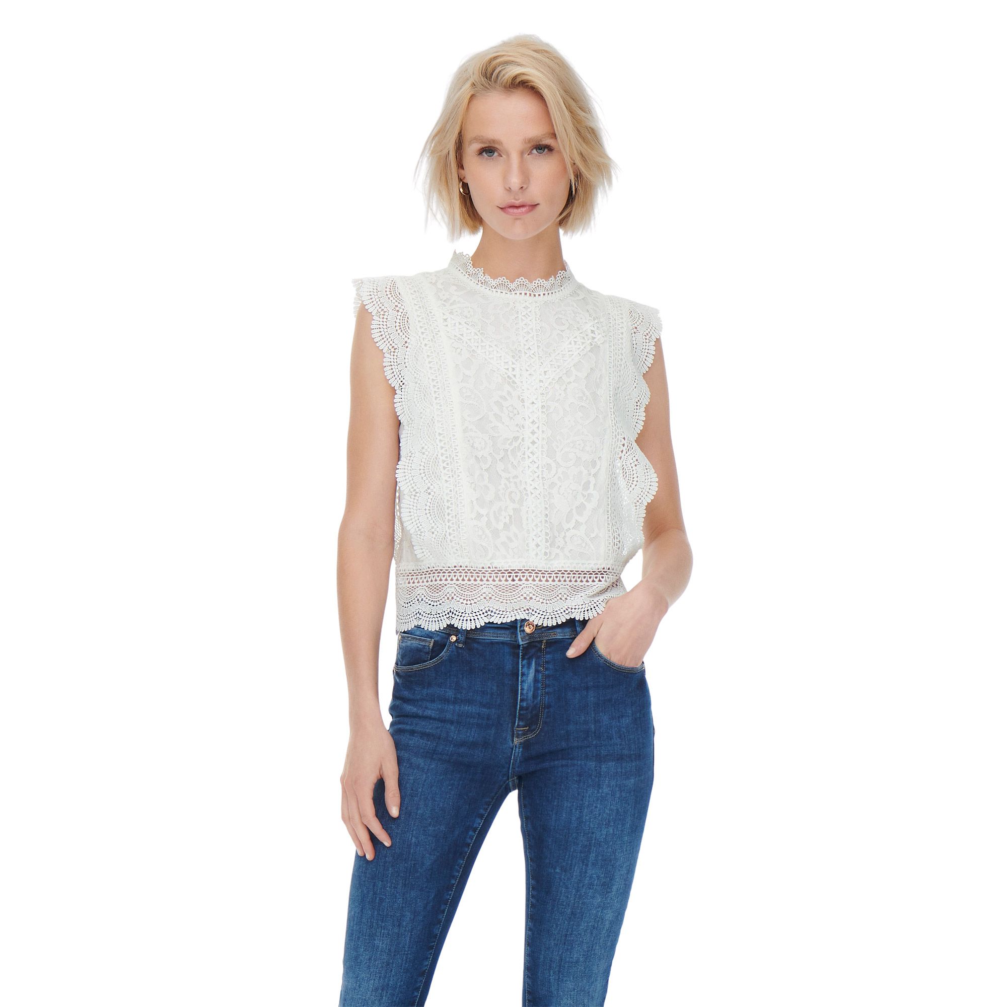 Only Karo Sleeveless Lace Top Dames