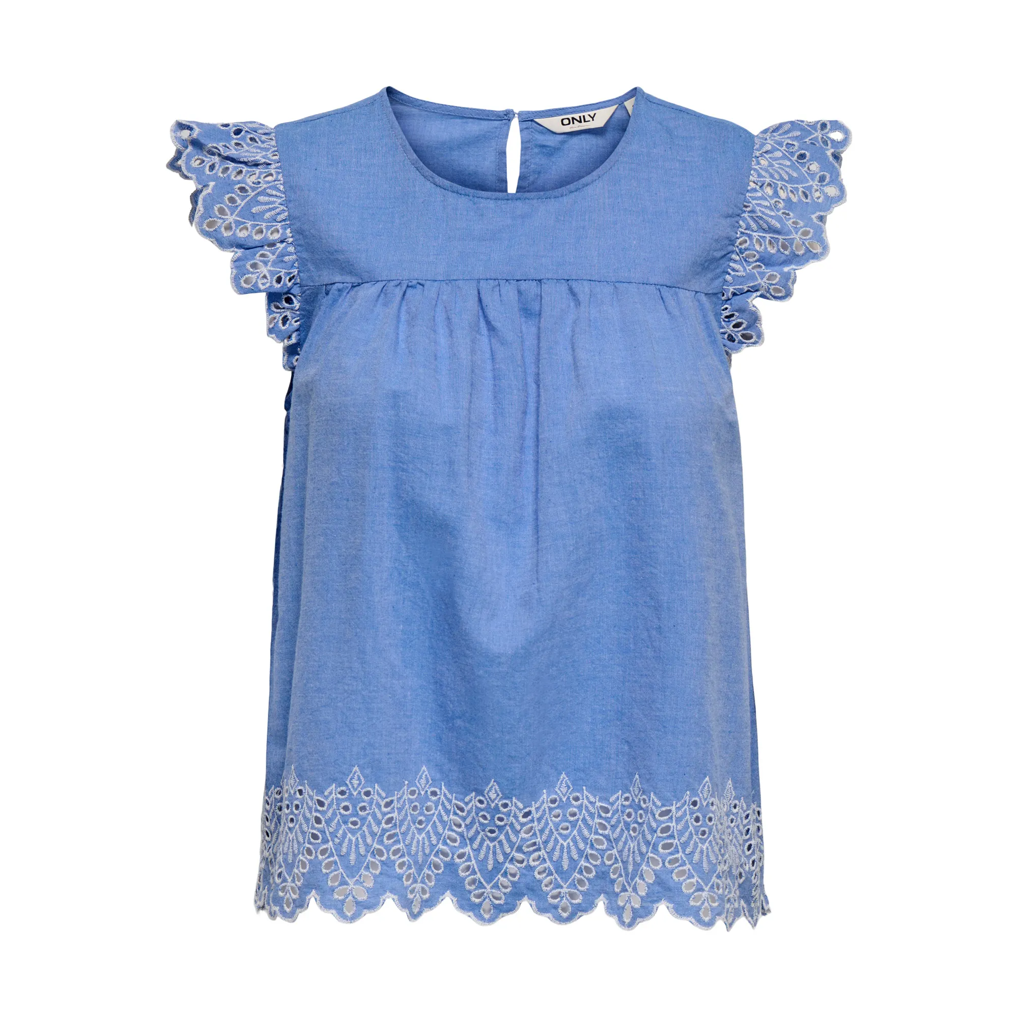 Only Tulom Embossed Woven Top Dames