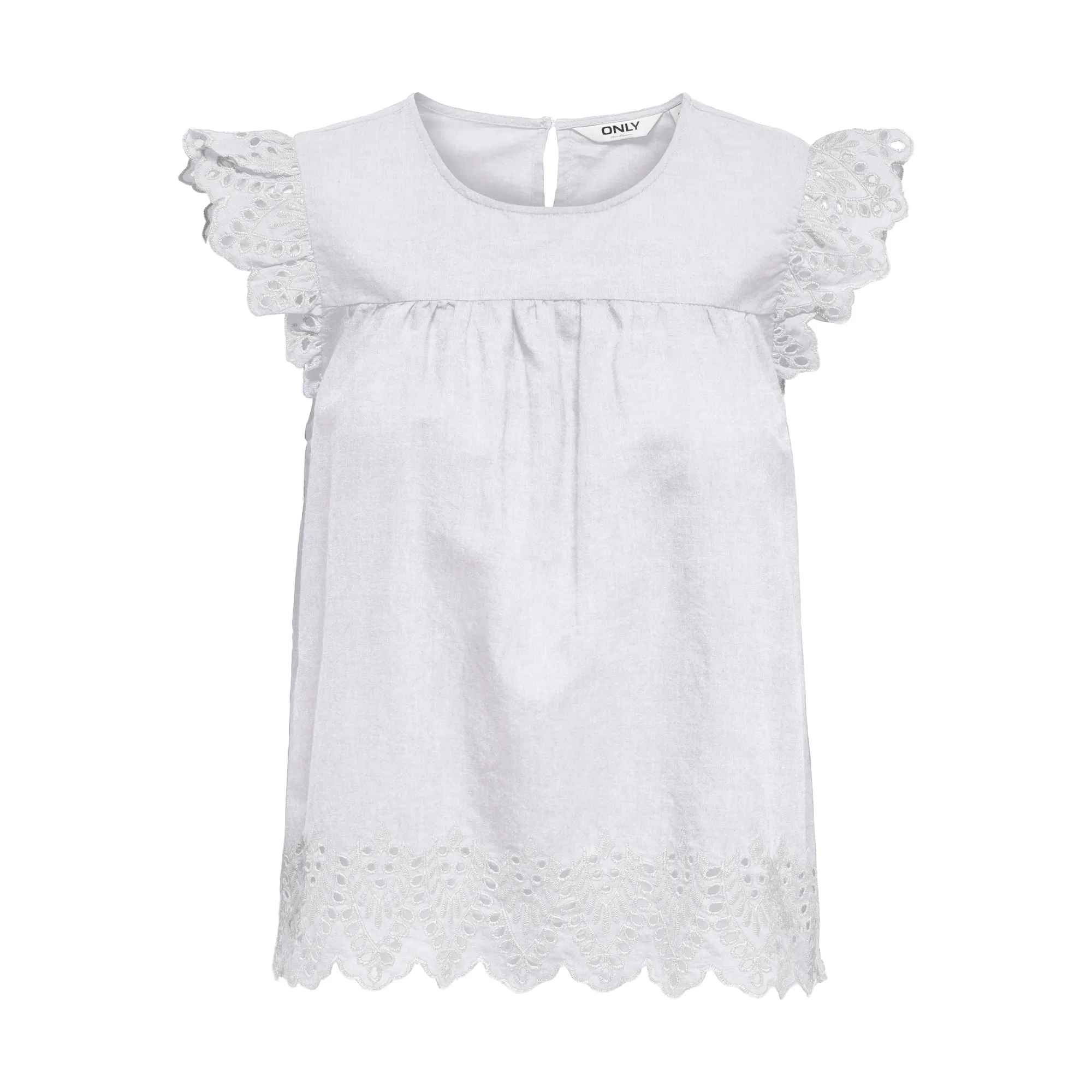 Only Tulom Embossed Woven Top Dames