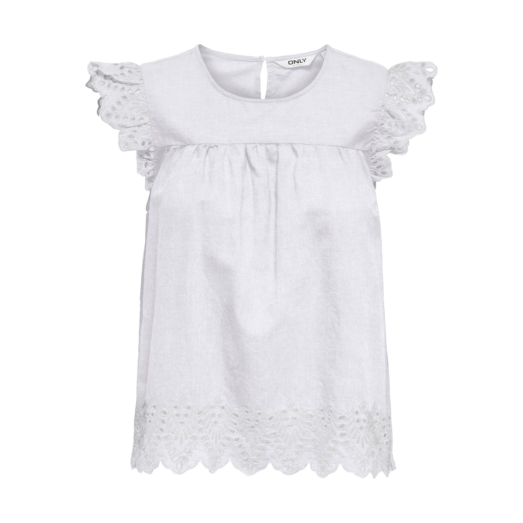 Only Tulom Embossed Woven Top Dames