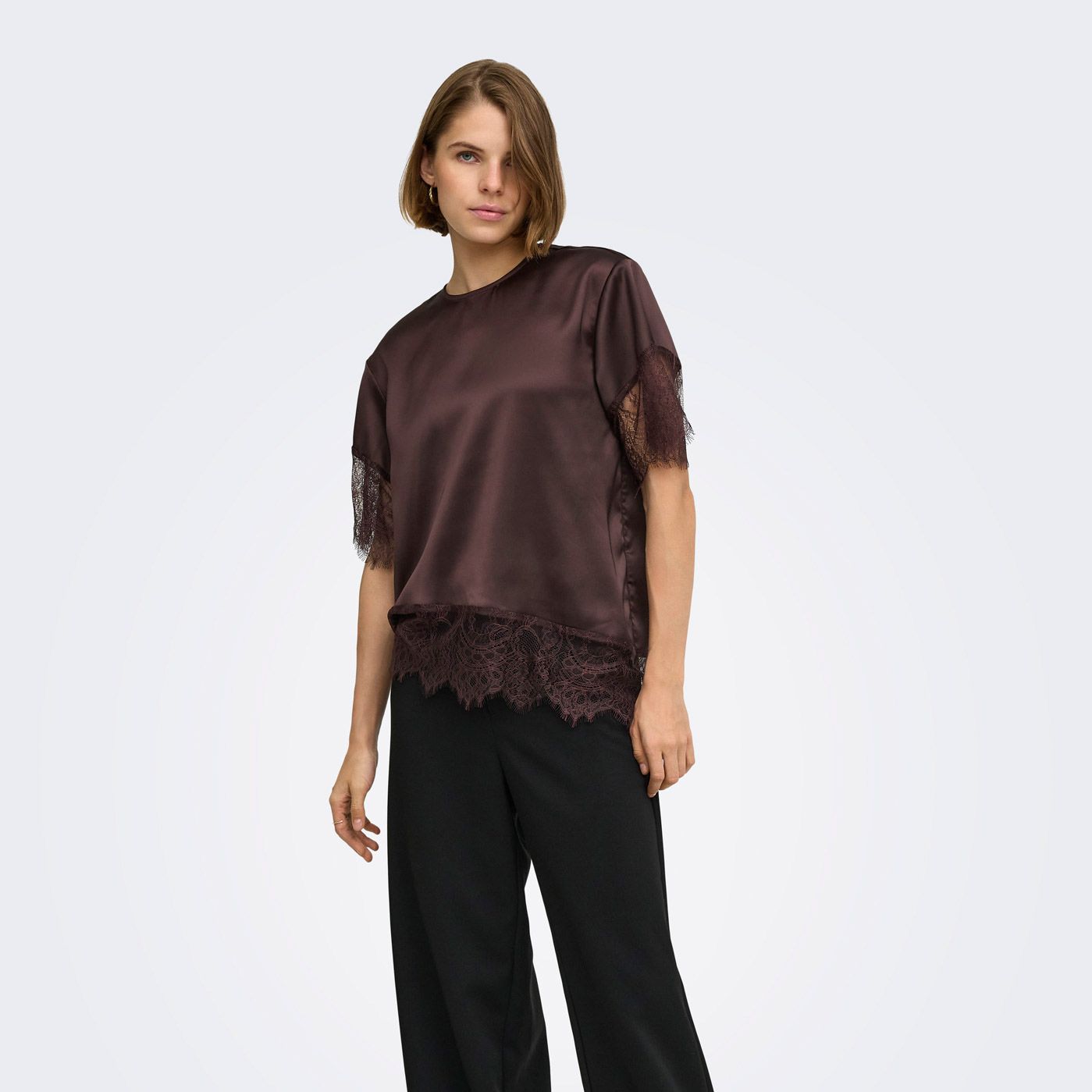 Only Indona 2/4 Satin Top Dames