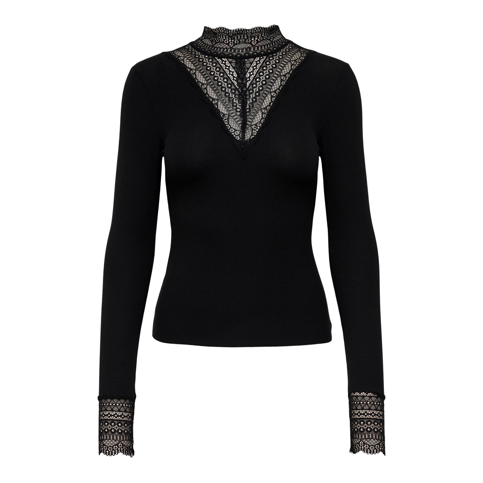 Only Tilde High Neck Lace Top Dames