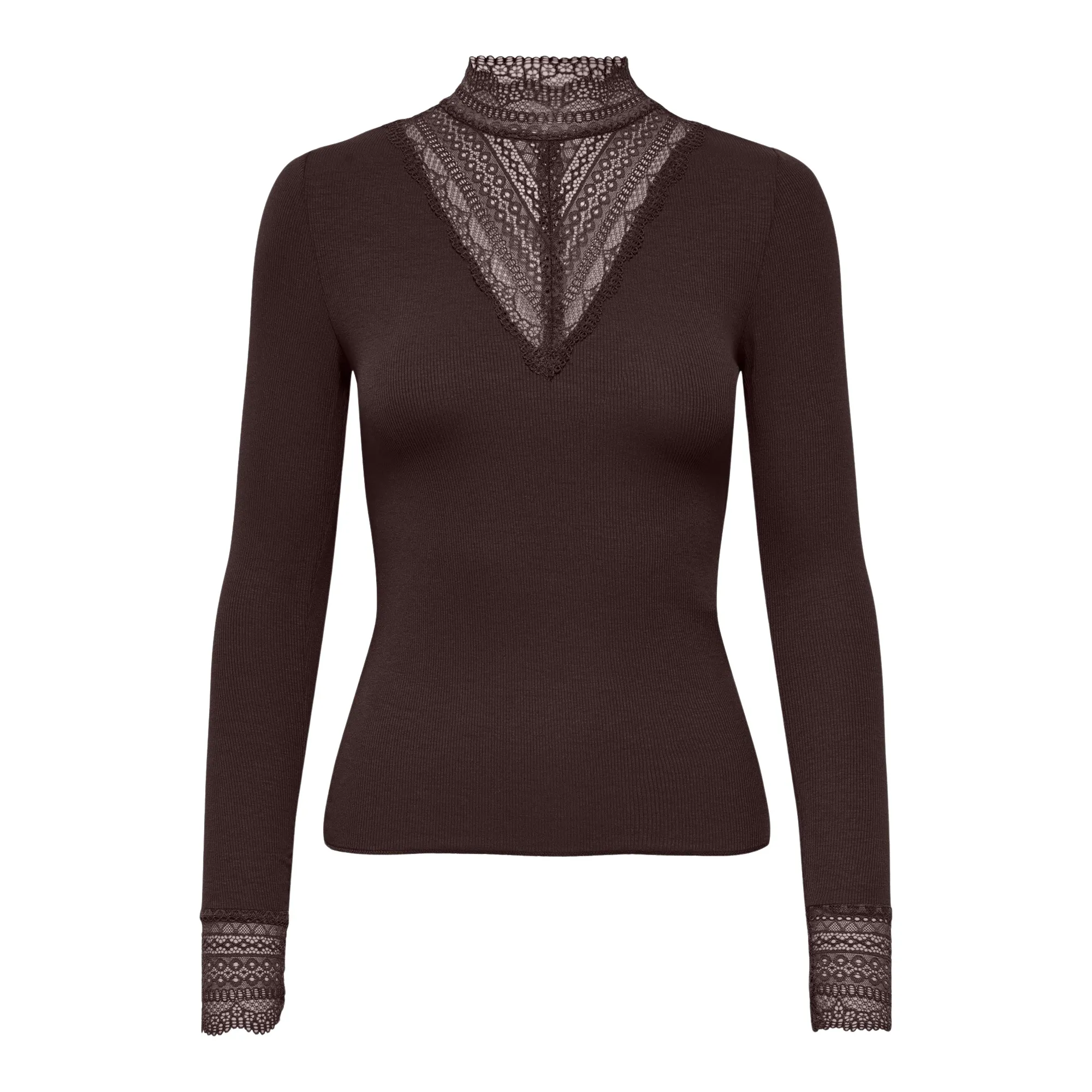 Only Tilde High Neck Lace Top Dames